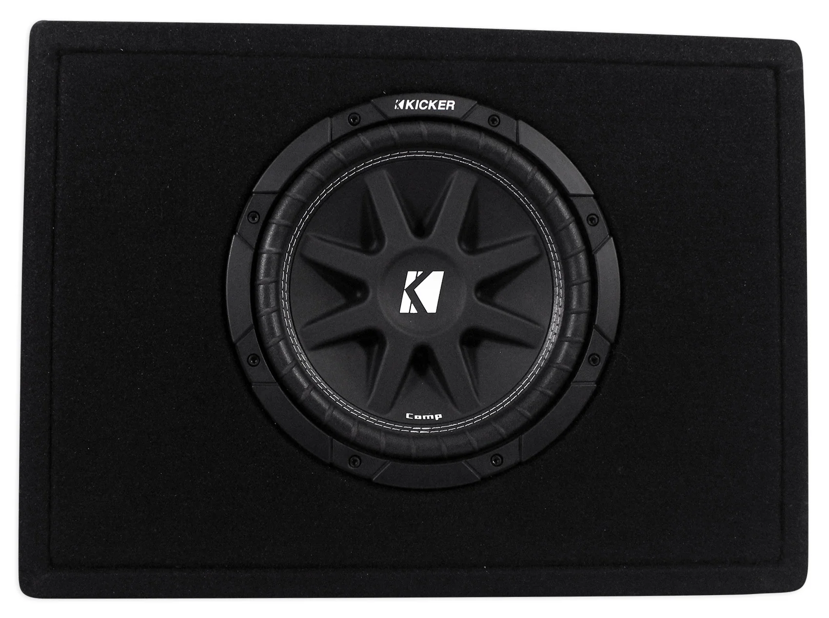 KICKER 43TC104 Comp 10" Subwoofer In Sub Box Enclosure+2-Ch. Amplifier+Amp Kit - Image 6