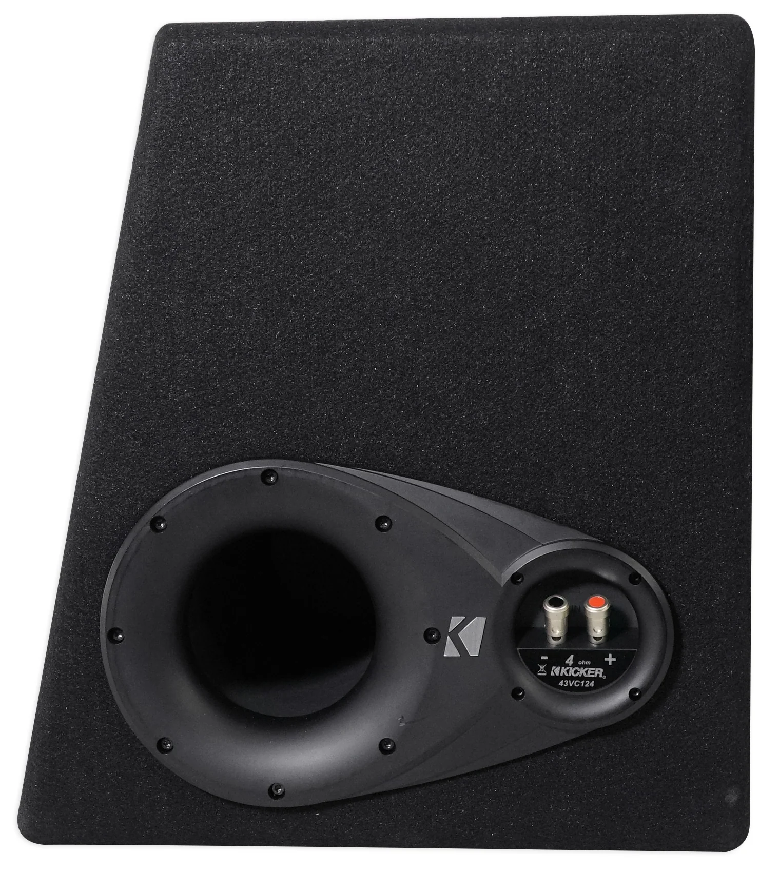KICKER 43VC124 Comp 12" Subwoofer In Vented Sub Box Enclosure+Amplifier+Amp Kit - Image 7