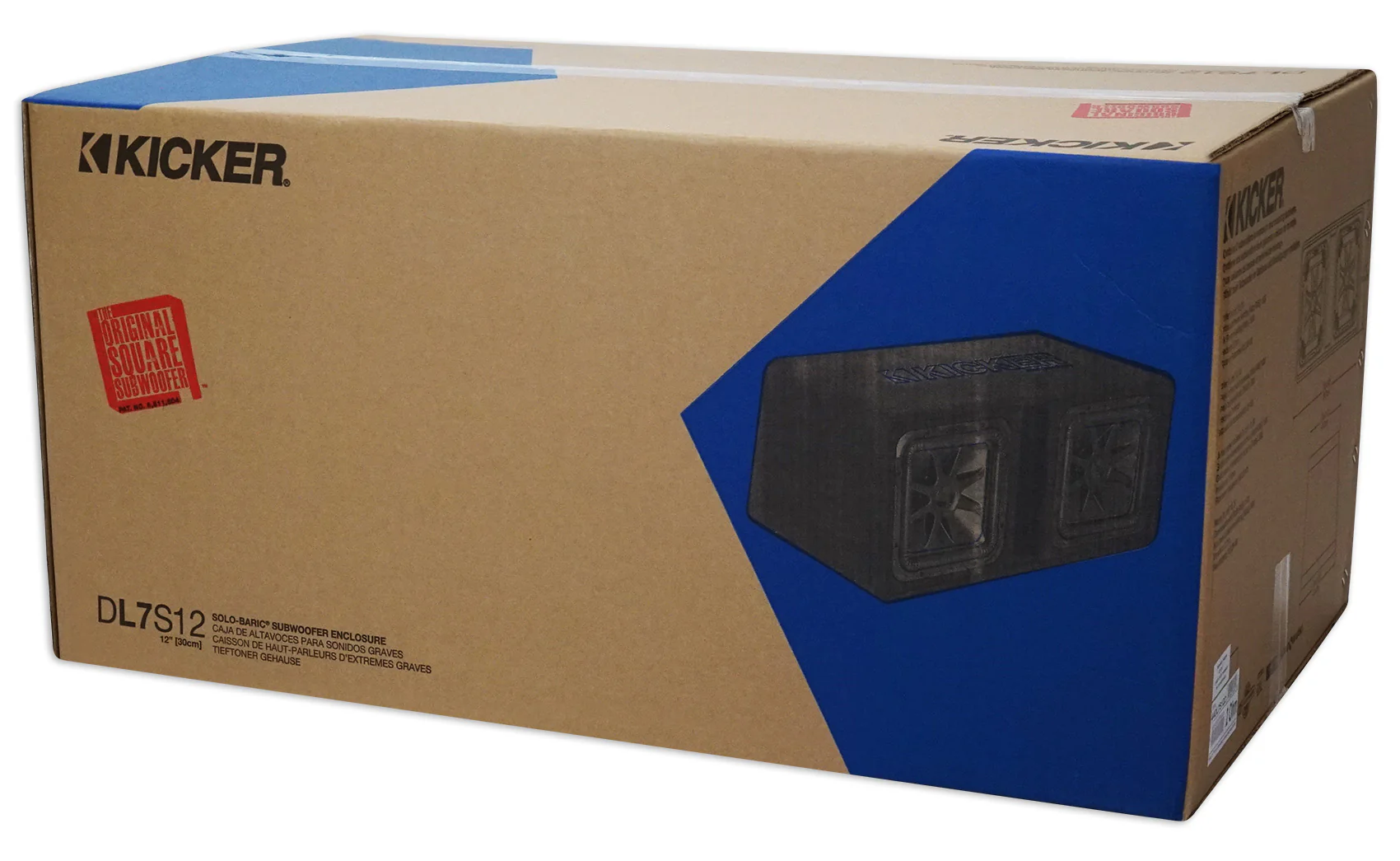 Kicker 44DL7S122 Dual 12" 3000w L7 Solo-Baric L7S Loaded Subwoofer Box+Amp+Wires - Image 9