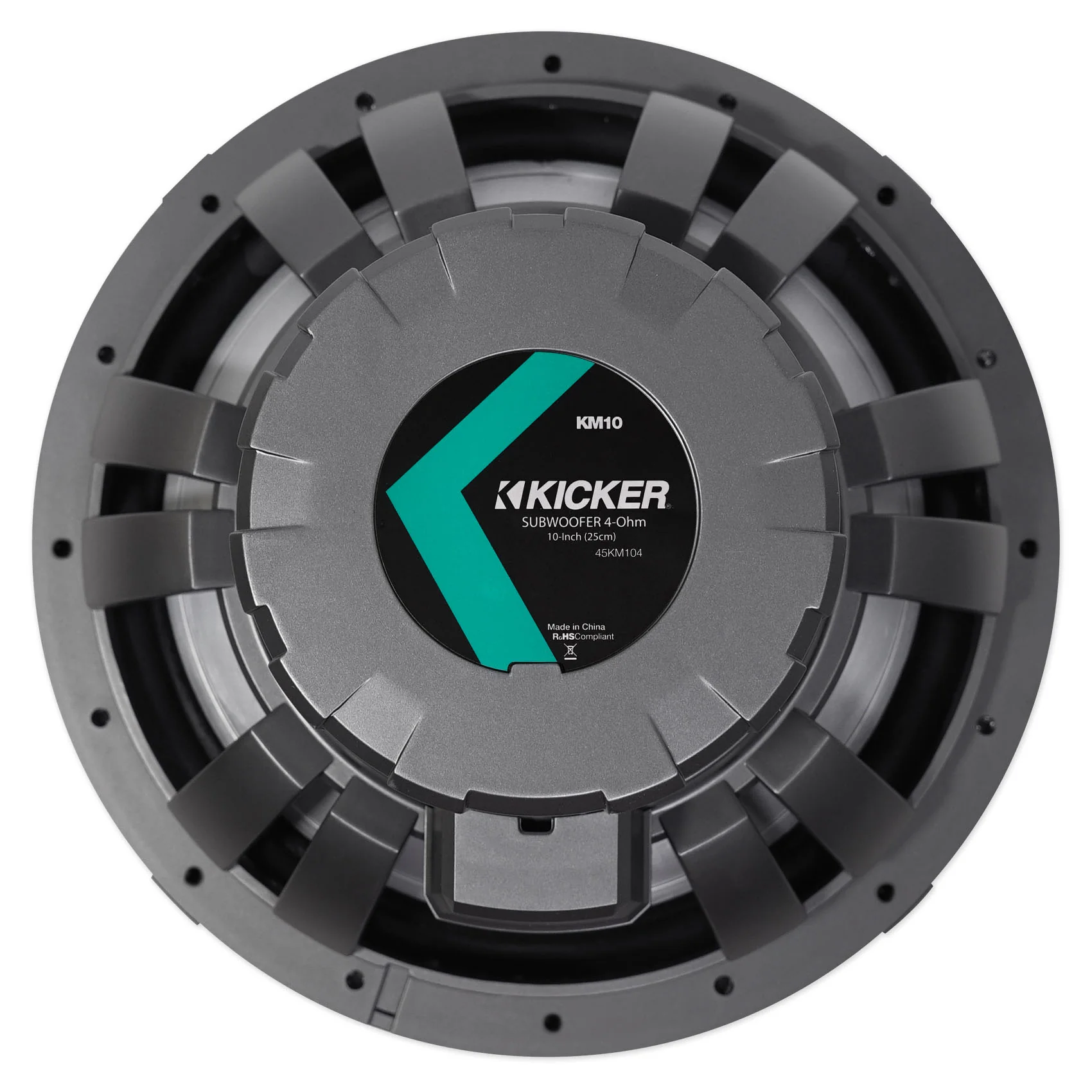 KICKER 45KM102 10" 350w Marine Boat Subwoofer SVC 2-ohm Sub KM10+Free Speaker - Image 7