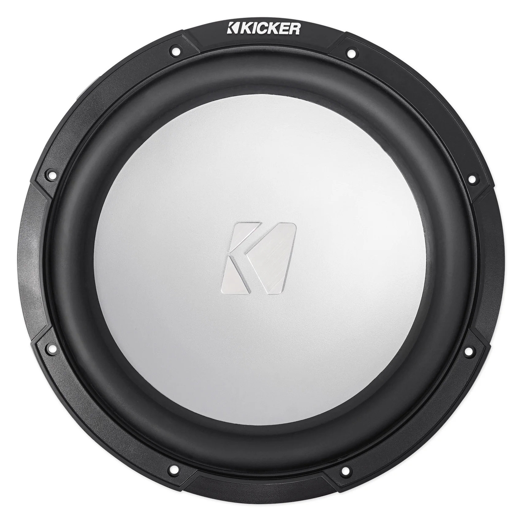 KICKER 45KM104 10" 350w Marine Boat Subwoofer+Amplifier+Charcoal Grille w/LED's - Image 2