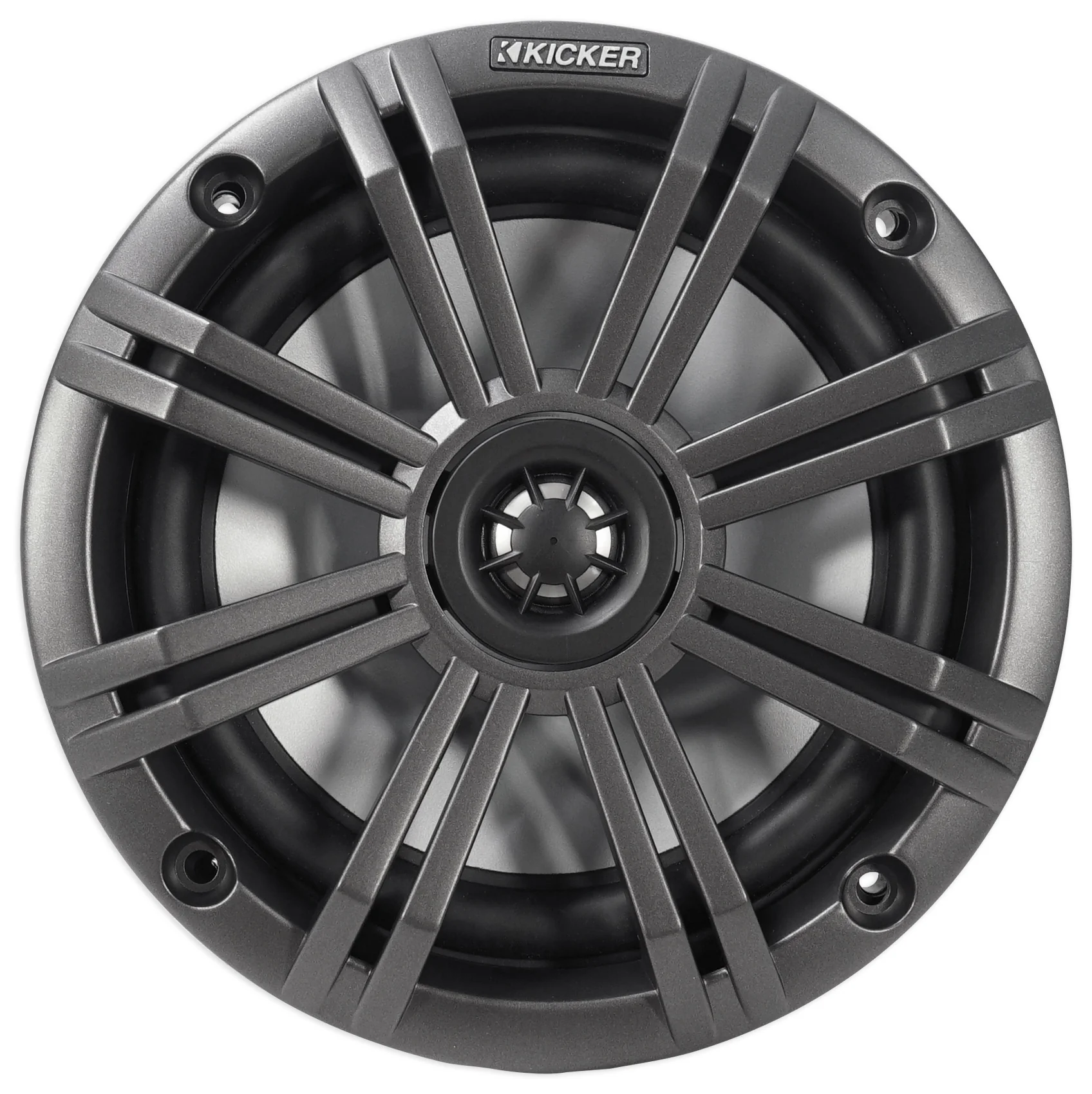 Pair KICKER 45KM654 6.5" 390 Watt Silver Marine Wakeboard Tower Boat Speakers - Image 4