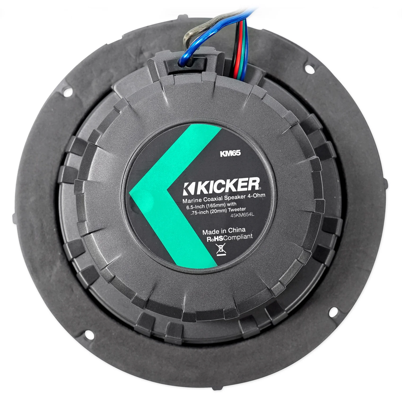Pair KICKER 45KM654L 6.5" 390w White Marine Wakeboard Tower LED Boat Speakers - Image 7