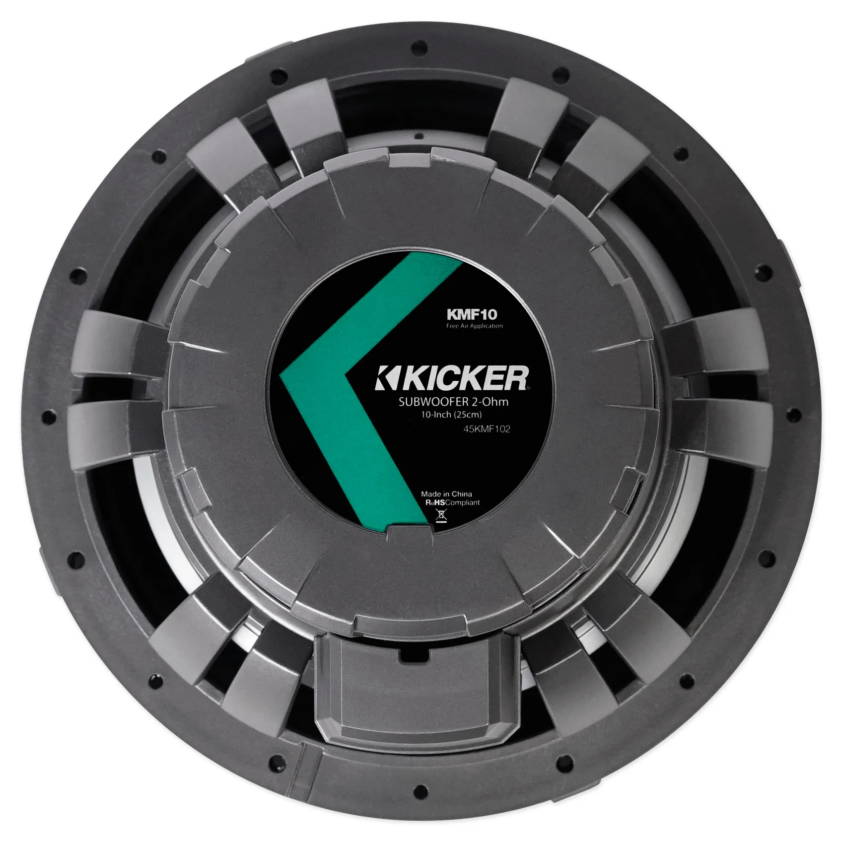 KICKER 45KMF102 10" 350w Peak/175w RMS Marine Boat Subwoofer+Bluetooth Speaker - Image 8
