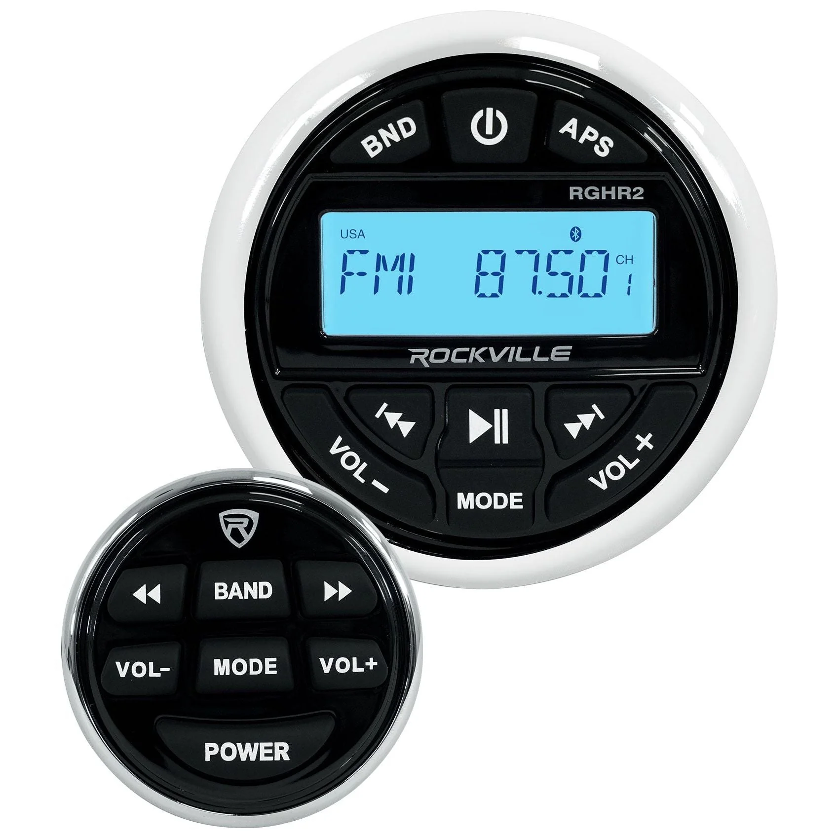 (2) KICKER 45KMTDC65 Dual 6.5" Marine Wakeboard Tower LED Speakers+Receiver+Amp - Image 5