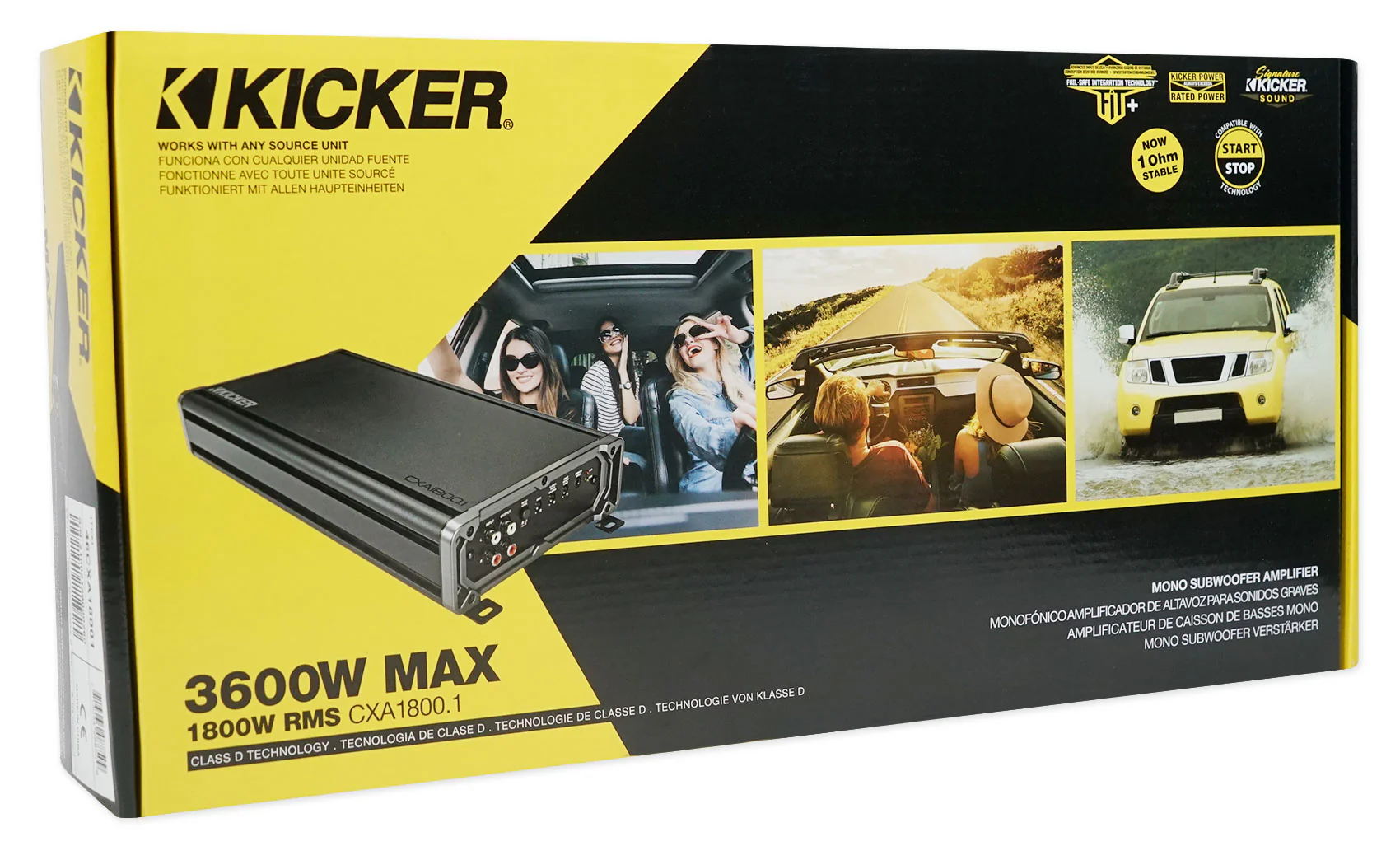KICKER 46CXA18001T CXA1800.1 1800 Watt RMS Mono Car Audio Amplifier+Amp Kit - Image 14