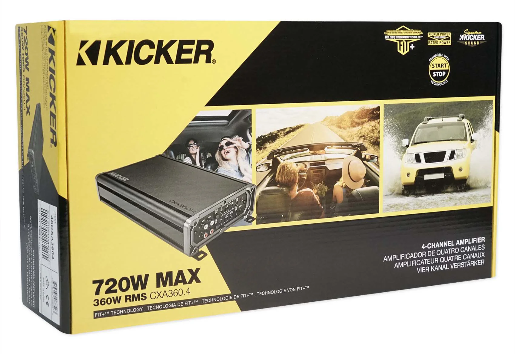KICKER 46CXA3604T CXA360.4 360w RMS 4-Channel Car Amplifier+6x9"+4x6" Speakers - Image 21
