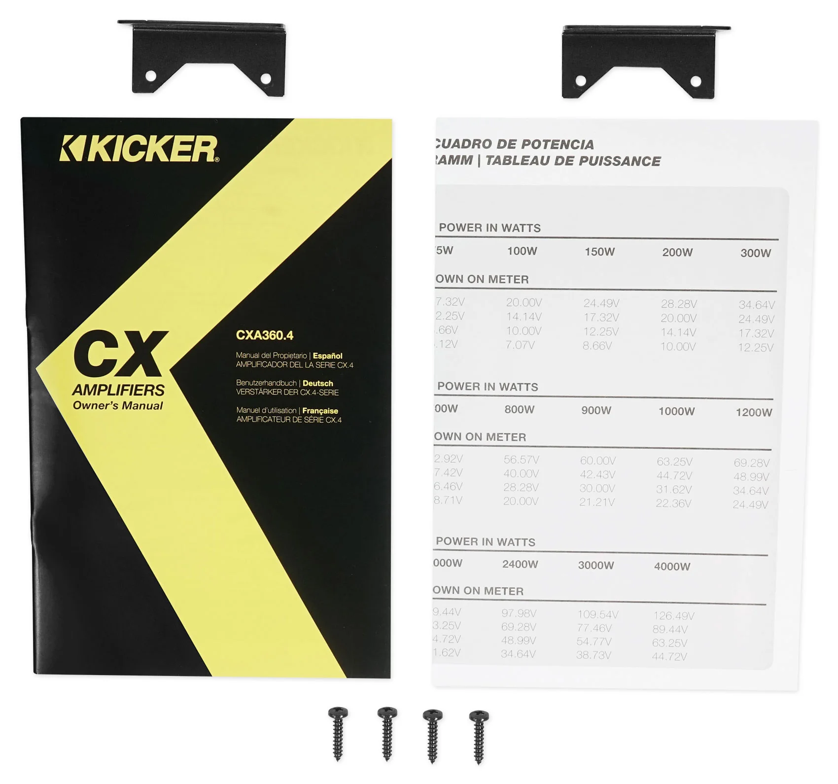 KICKER 46CXA3604T CXA360.4 360w RMS 4-Channel Car Amplifier+6x9"+6.5" Speakers - Image 7