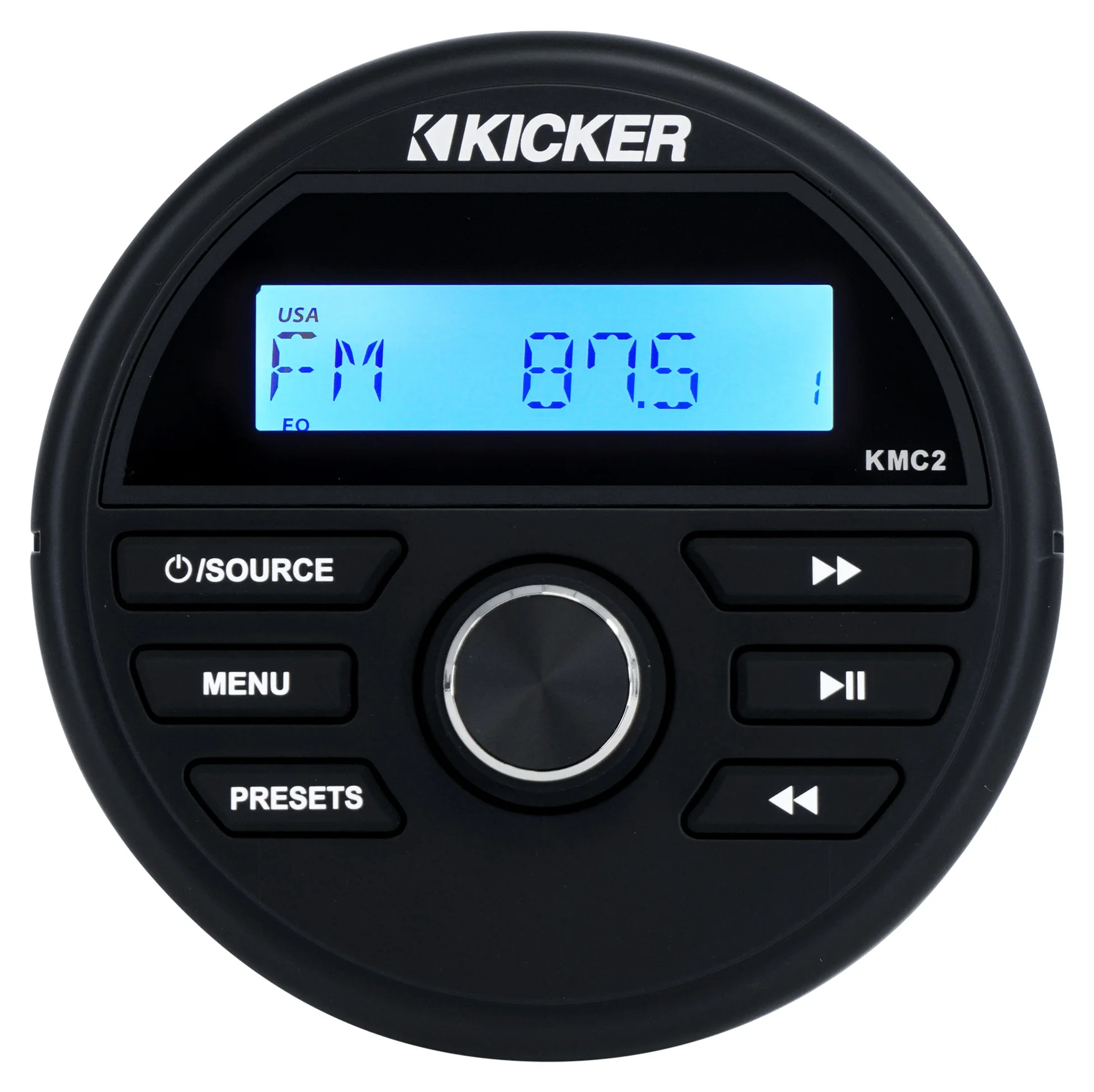 KICKER KMC2 Digital Media Gauge Receiver w/USB 4 Boat/ATV/UTV+Bluetooth Speaker - Image 6