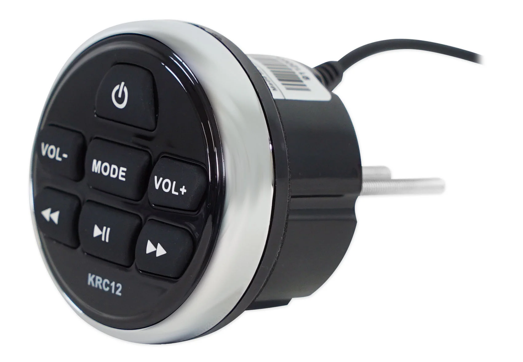 KICKER KMC3 Digital Media Receiver w/Bluetooth+Remote+2) 6.5" Black LED Speakers - Image 7