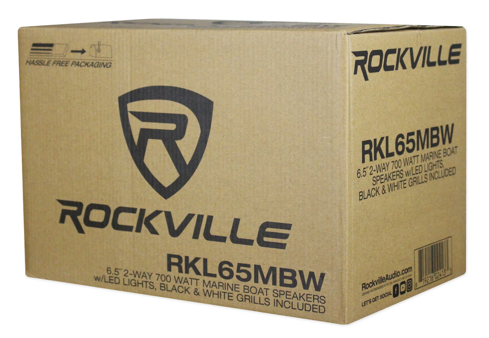 KICKER KMC5 Marine Digital Media Bluetooth Receiver+Remote+(4) 6.5" LED Speakers - Image 2