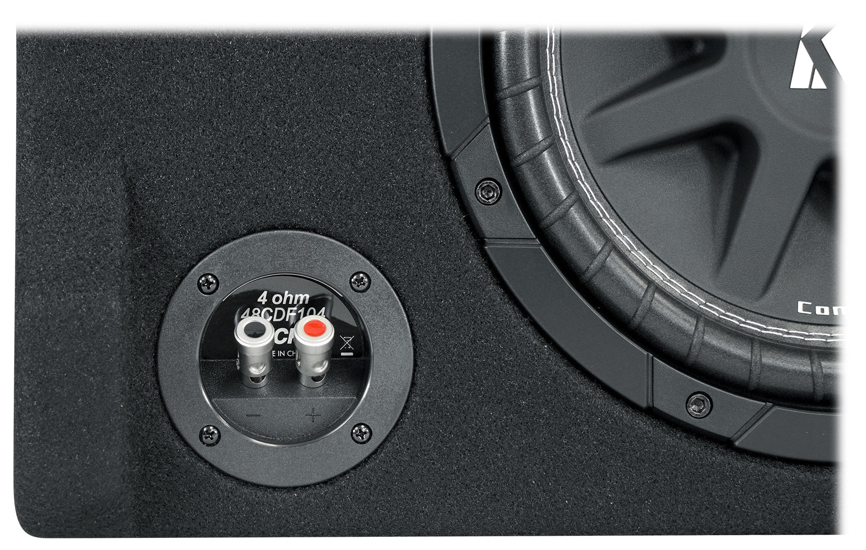 KICKER 48CDF104 Comp12 10" 300w Down Firing Car Subwoofer+Mono Amplifier+Amp Kit - Image 21