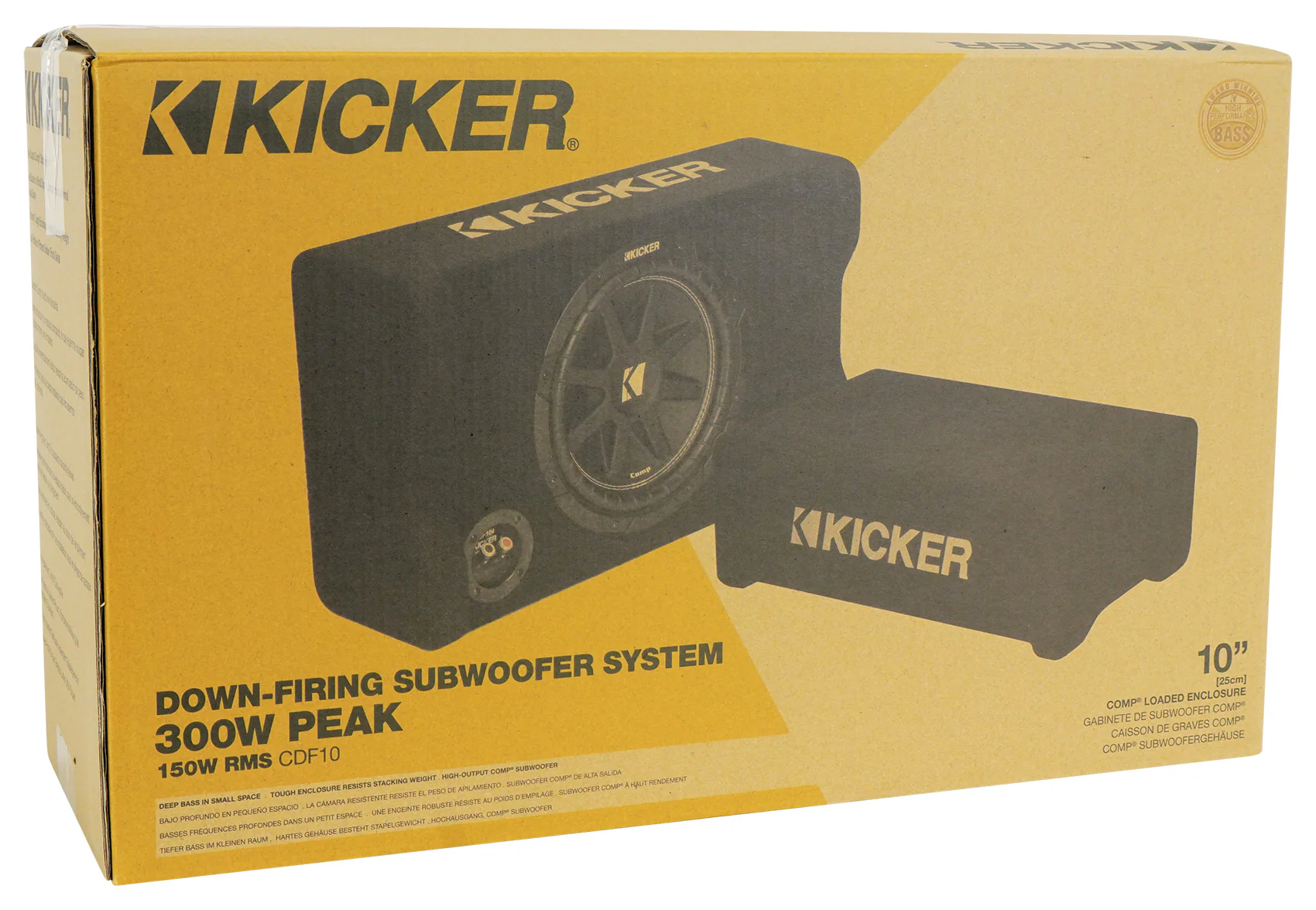 KICKER 48CDF104 Comp10 10" 300w Subwoofer+Sub Box Enclosure+Bluetooth Speaker - Image 13