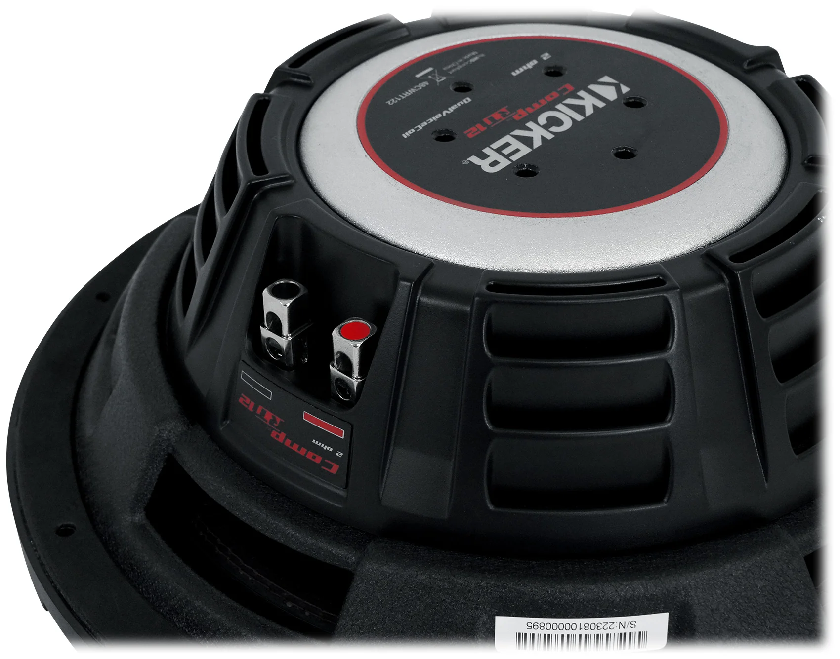 KICKER 48CWRT122 CompRT 1000w Shallow 12" Subwoofer DVC 2-ohm Car Sub COMPRT12 [Open Box] - Image 7