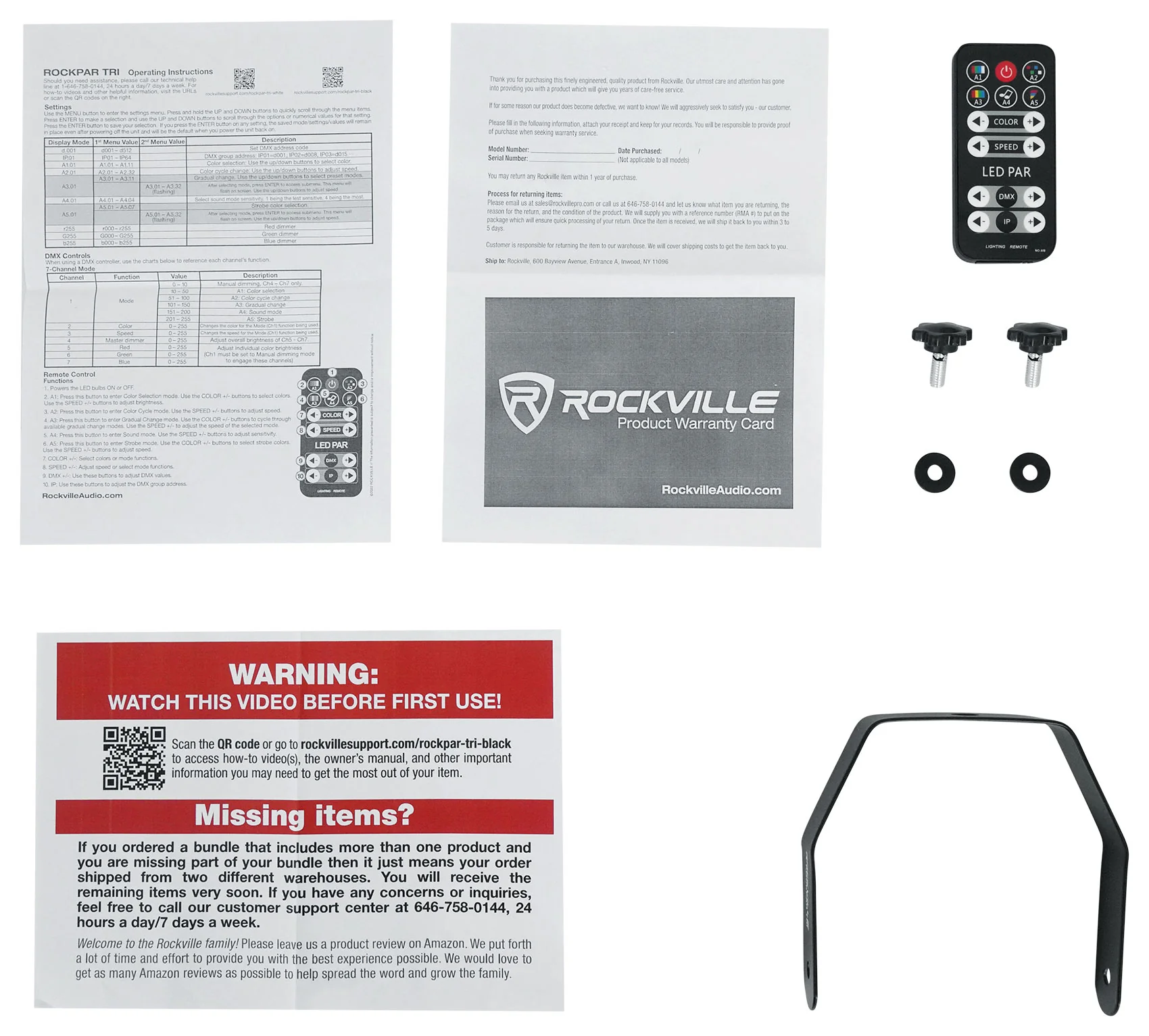 RockPAR TRI Black 5-Pack + DMX Cables Bundle - Image 14