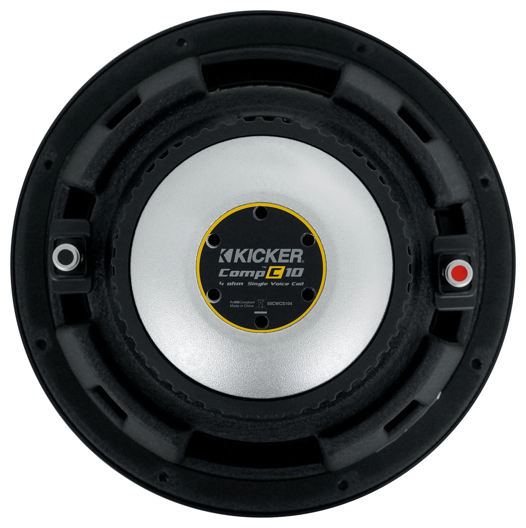 Kicker 50CWCS104 CompC 10" SVC 4 ohm Subwoofer+Sealed Sub Box Enclosure CWCS104 - Image 9