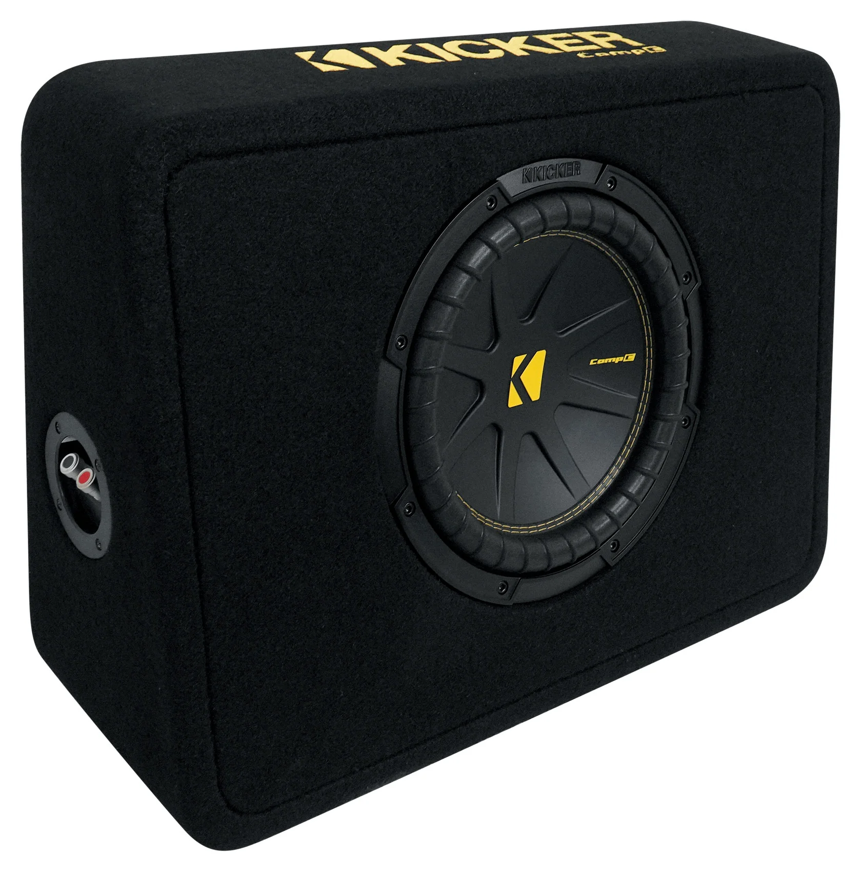 Kicker 50TCWC102 10" Subwoofer+Slim Shallow Sub Box+Amplifier+Amp Kit TCWC102 - Image 2