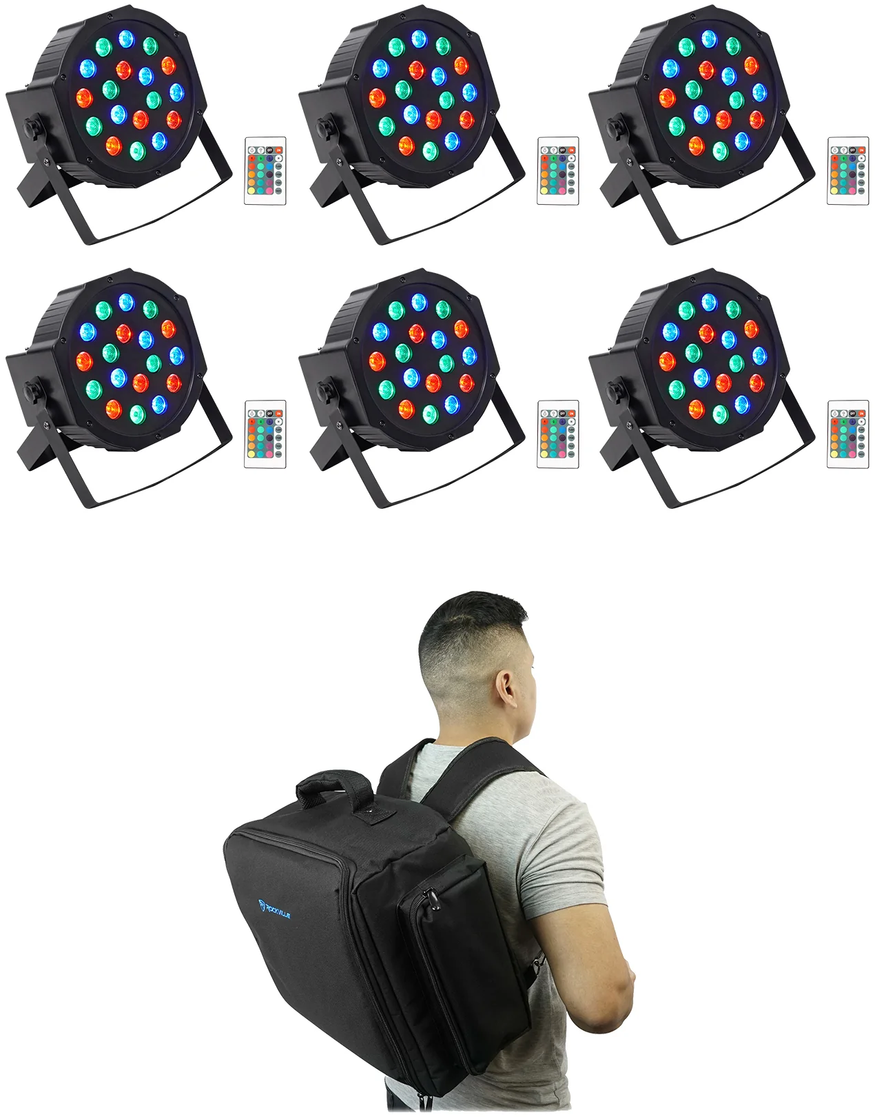 BATTERY PAR 50 6-Pack + RLBP6 Backpack Bundle