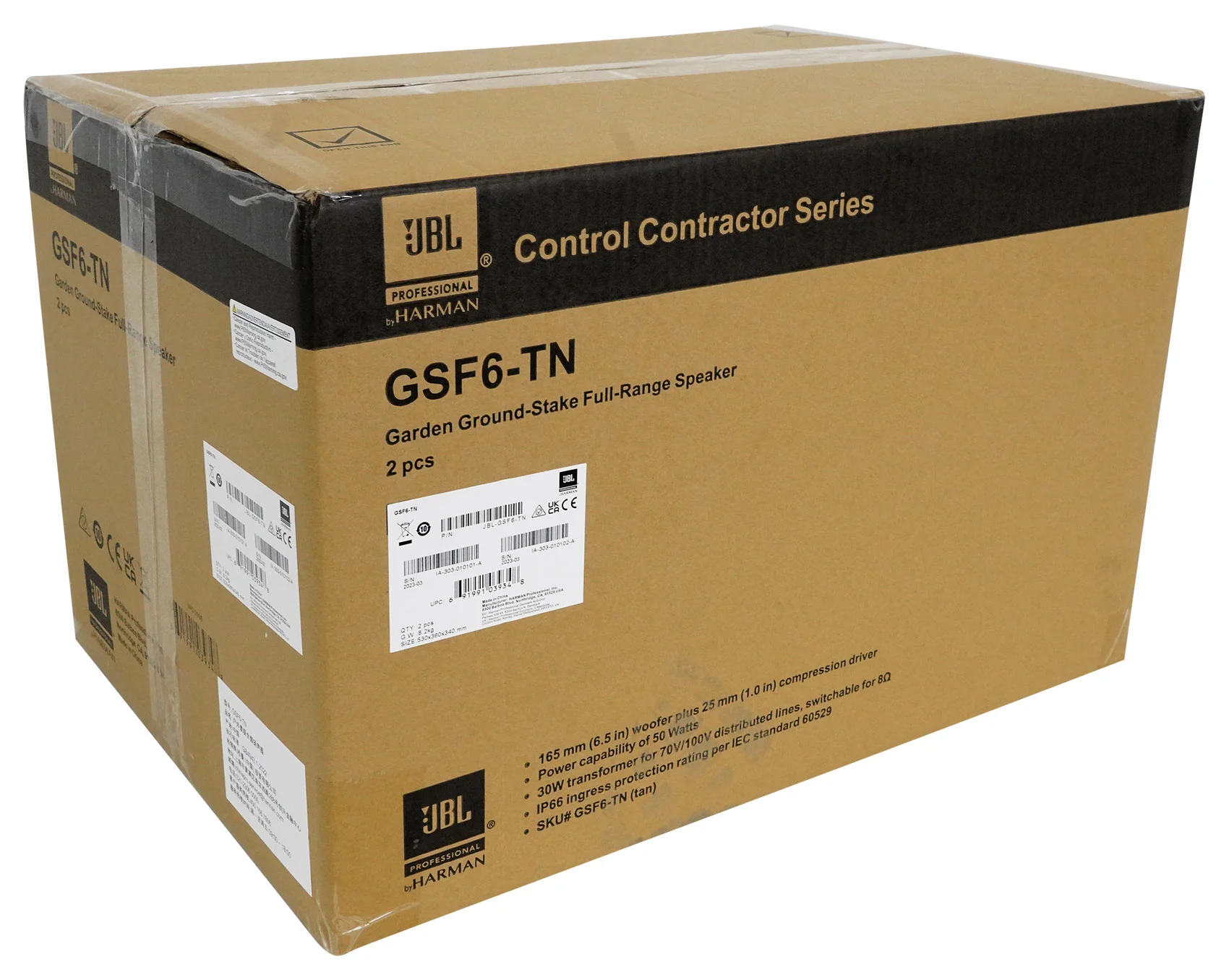 (12) JBL GSF6-TN 6.5" Landscape Ground Stake 70v Commercial Speakers+12" Sub+Amp - Image 3