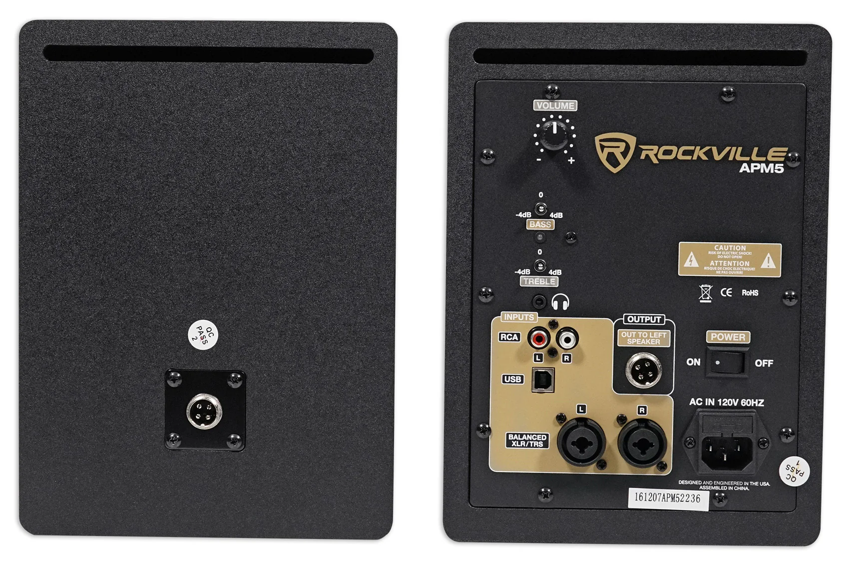 APM5W 5.25" Studio Monitors Pair + USB Audio Bundle - Image 5