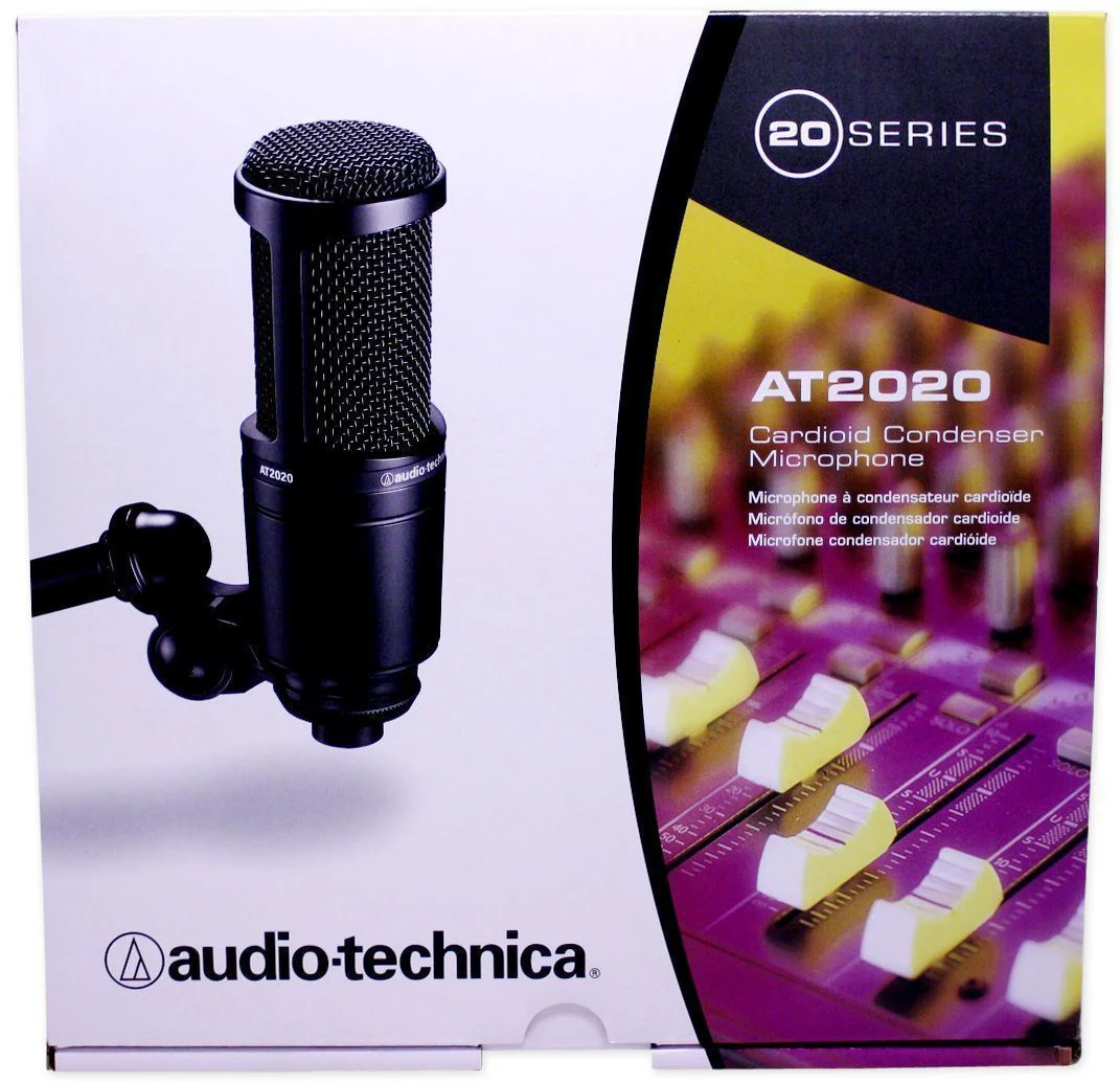 Audio Technica AT2020 Studio Recording Microphone+Pro Condenser Mic Boom Arm - Image 3