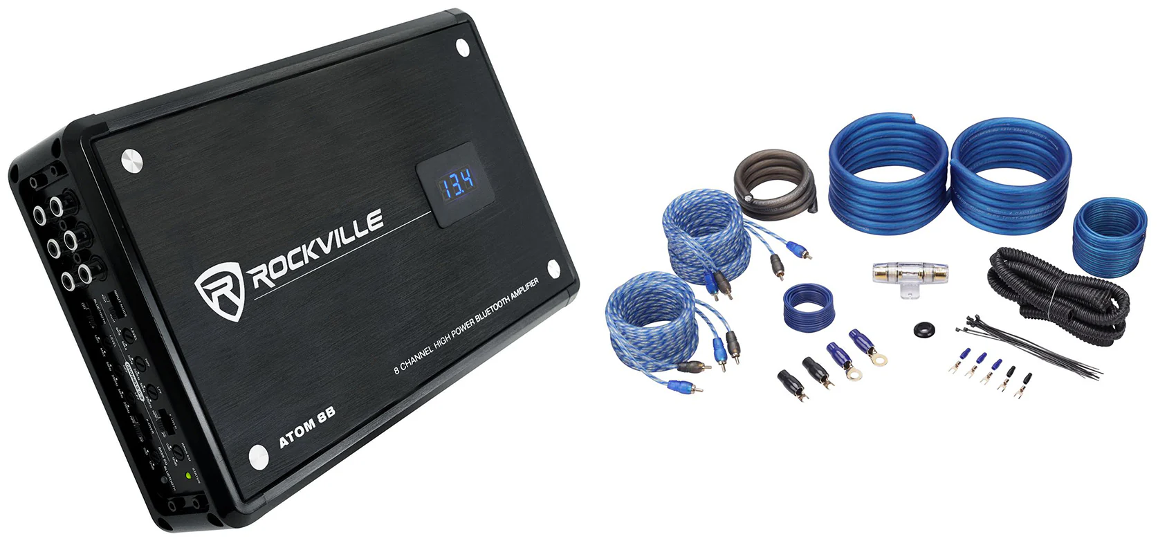 ATOM 8B + RWK42 Car Amp Kit Bundle