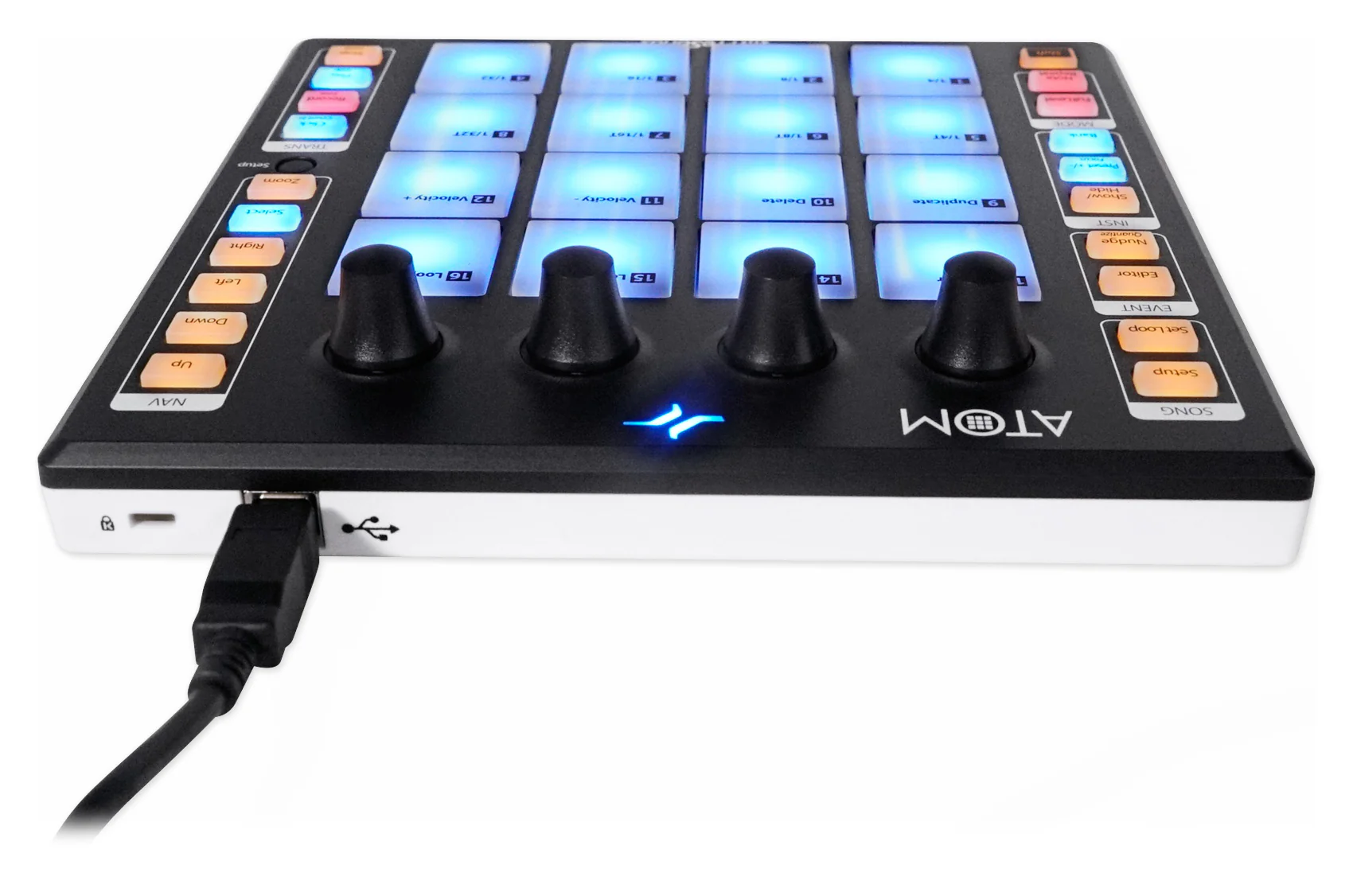 PRESONUS ATOM 16 Pad USB MIDI RGB DJ Controller+Software+Headphones+Mic+Cable - Image 3