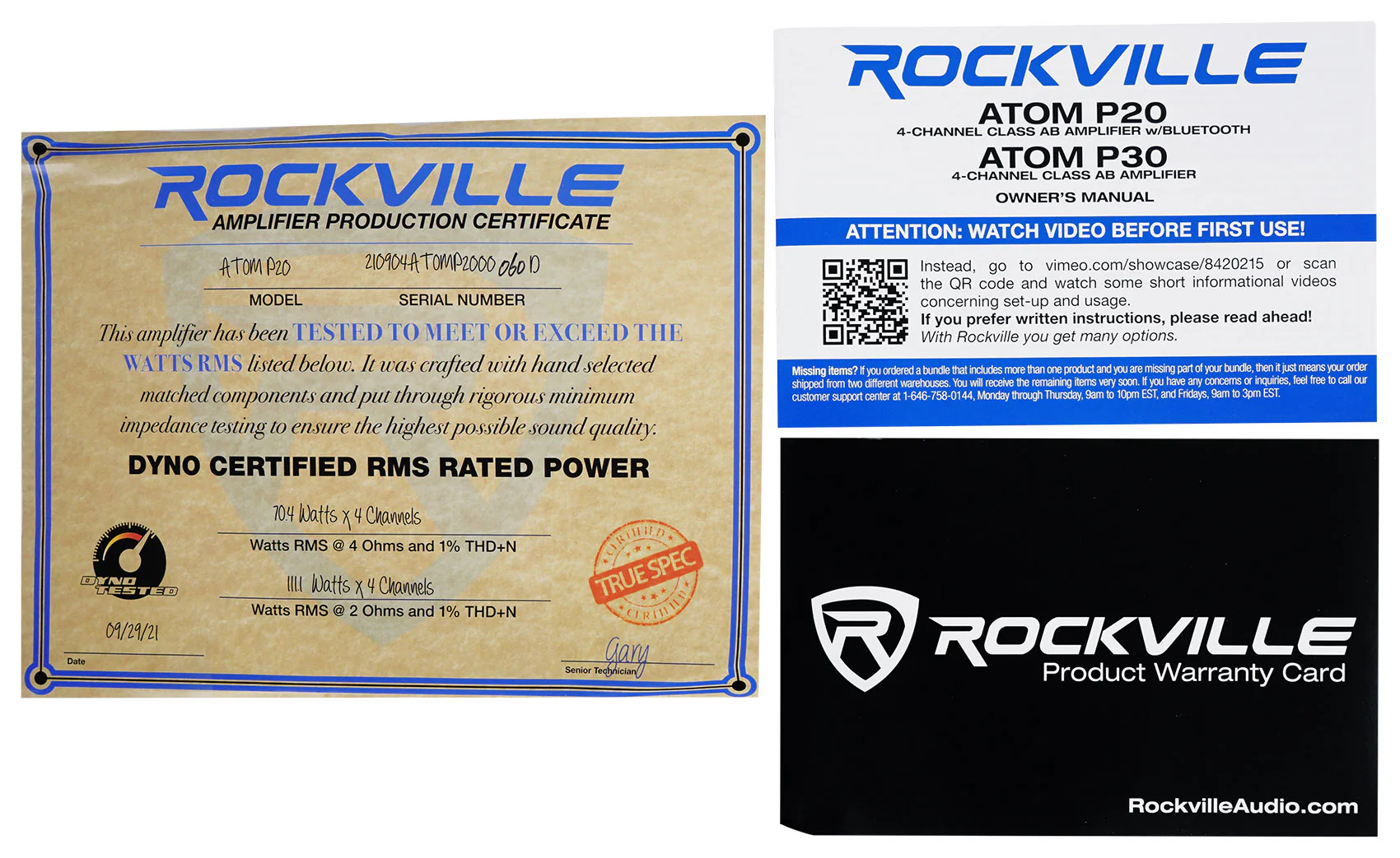 ATOM P20 + 4 Gauge Amp Wiring Kit Bundle - Image 9