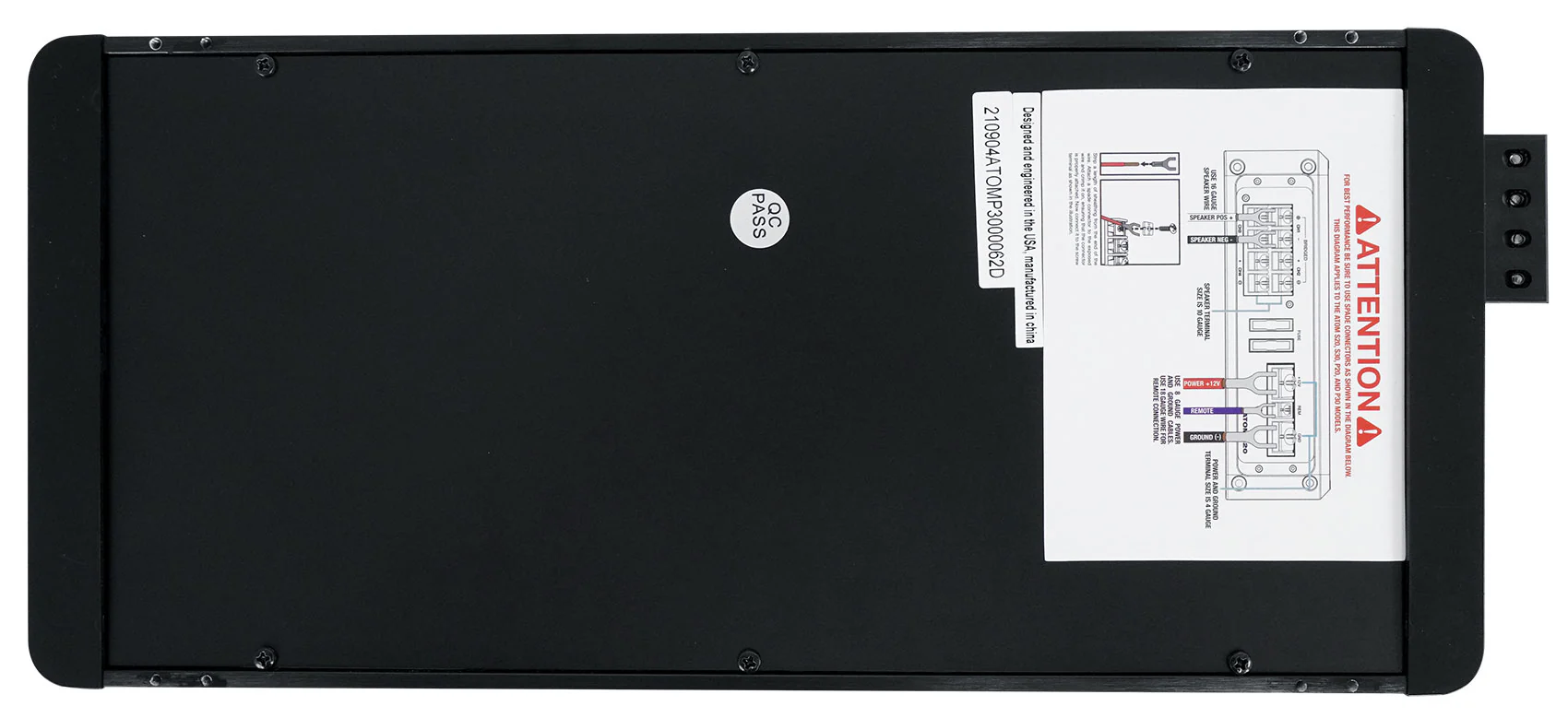 ATOM P30 + 4 Gauge Amp Wiring Kit Bundle - Image 10