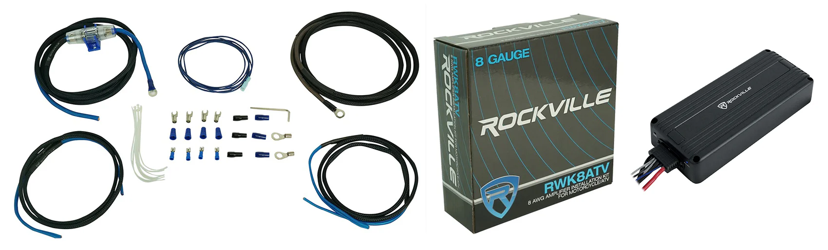ATV220 + 8 AWG OFC ATV Amp Kit Bundle