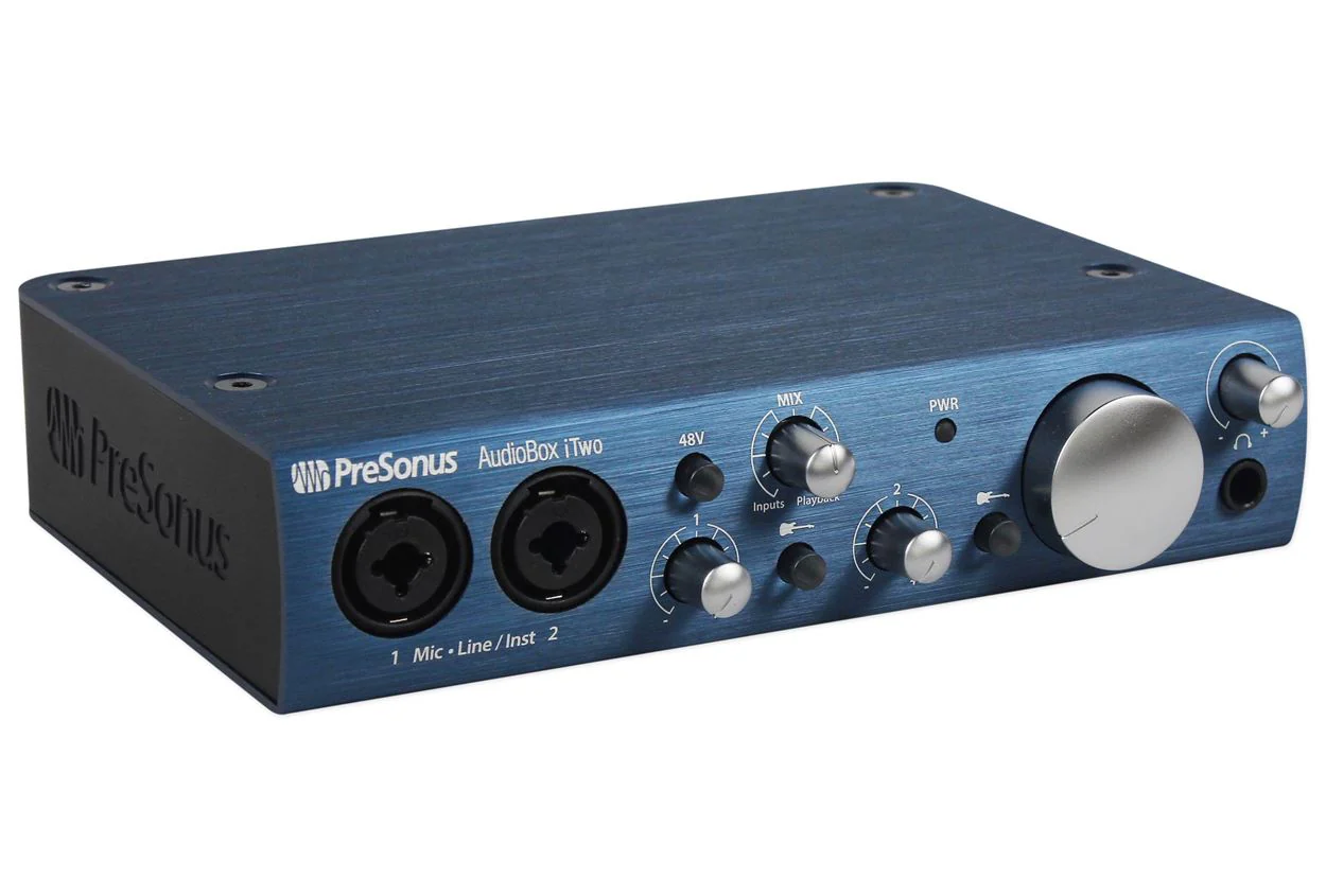 Presonus Audiobox iTwo Studio Bundle Interface+Mic+Headphones+Boom+Desk Stand - Image 6