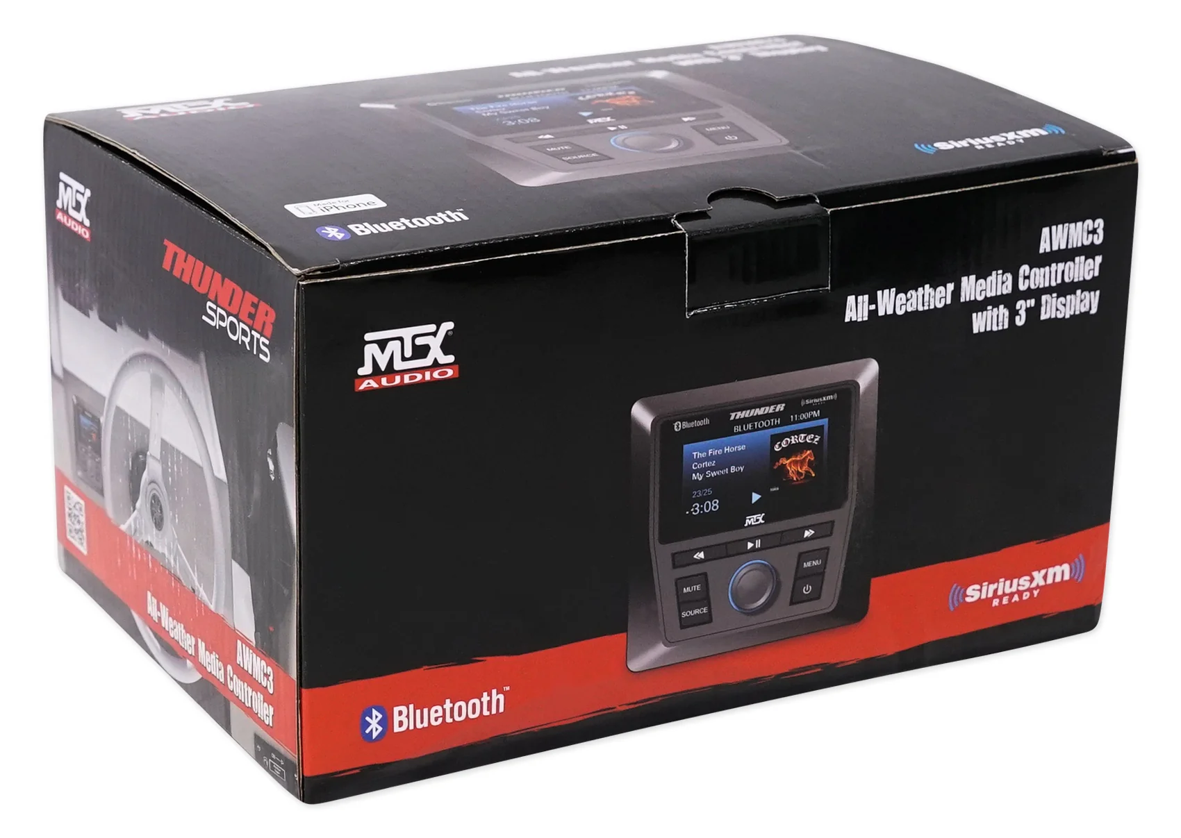 MTX AWMC3 Marine Receiver w/Bluetooth/SiriusXM For Boat/RZR/ATV/UTV+Home Speaker - Image 16