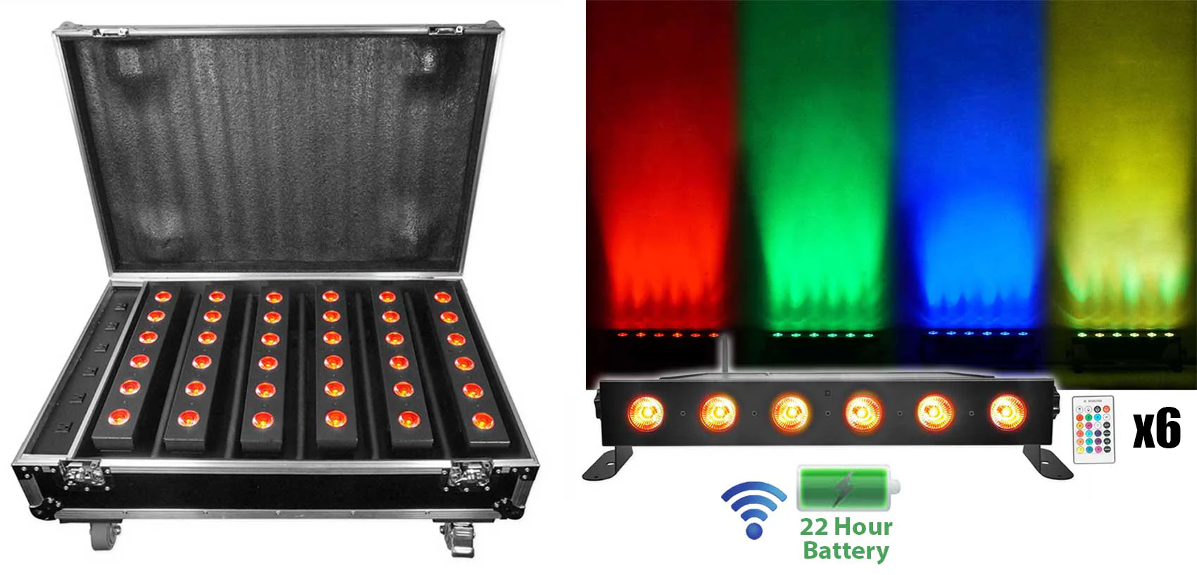 Best Strip 60 Black 6-Pack + ROCKFORCE W2 DMX Controller Bundle - Image 2