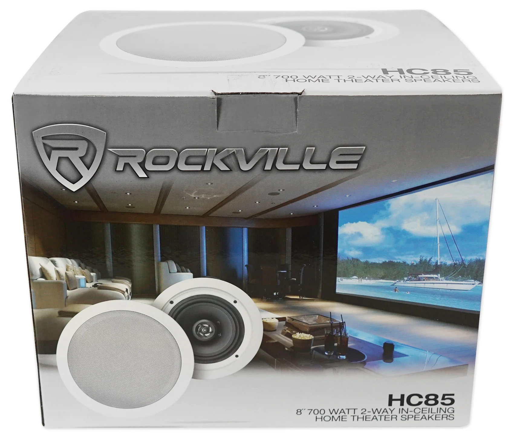 BLUAMP 100 + HC85 8" Ceiling Speakers 4-Pack Bundle - Image 7