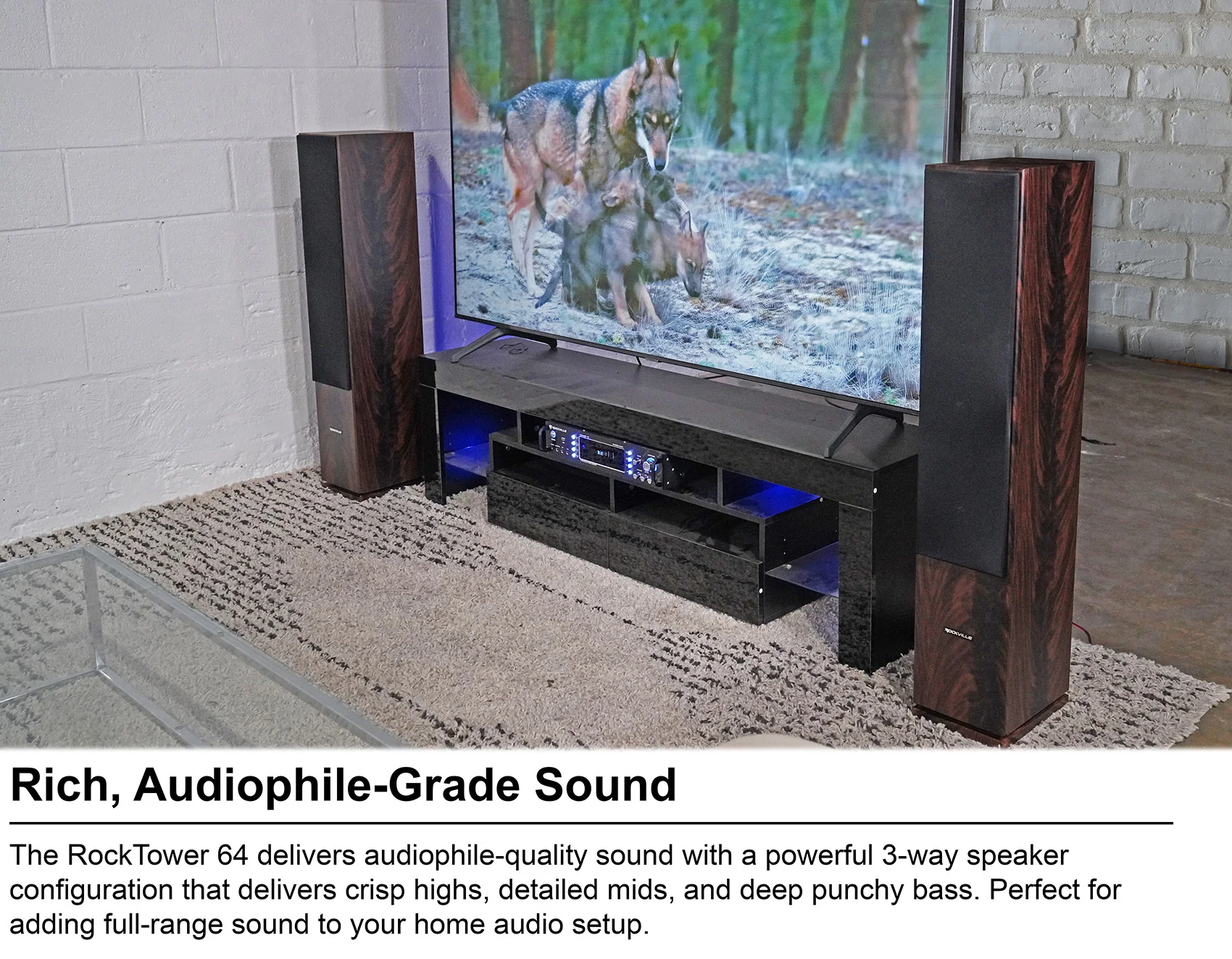 RockTower 64D Dark Wood 2-Pack + BLUAMP 150 Bundle - Image 24