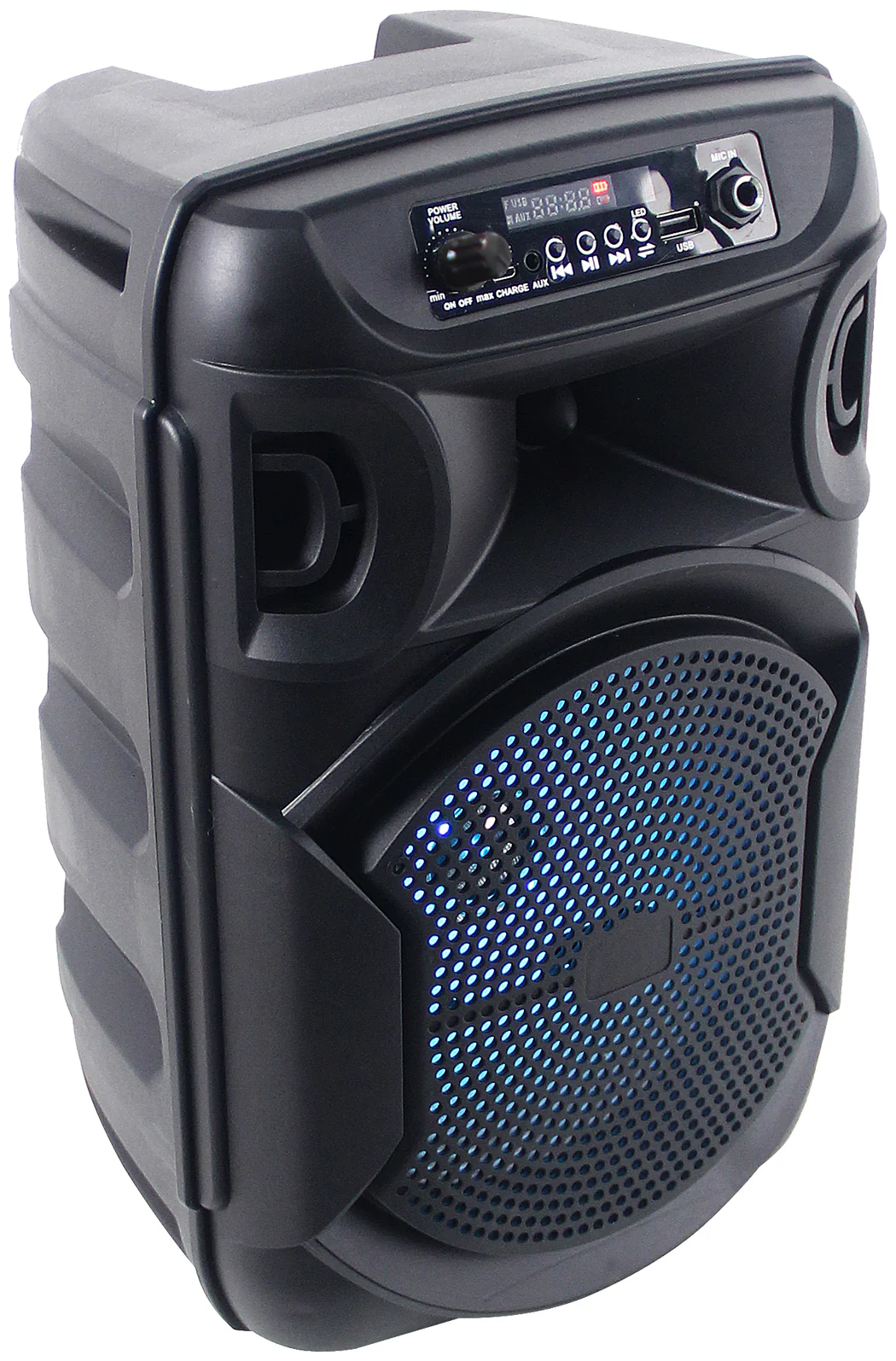 Technical Pro Rechargeable 8" LED Karaoke Machine Speaker System w/Bluetooth+Mic - Image 8