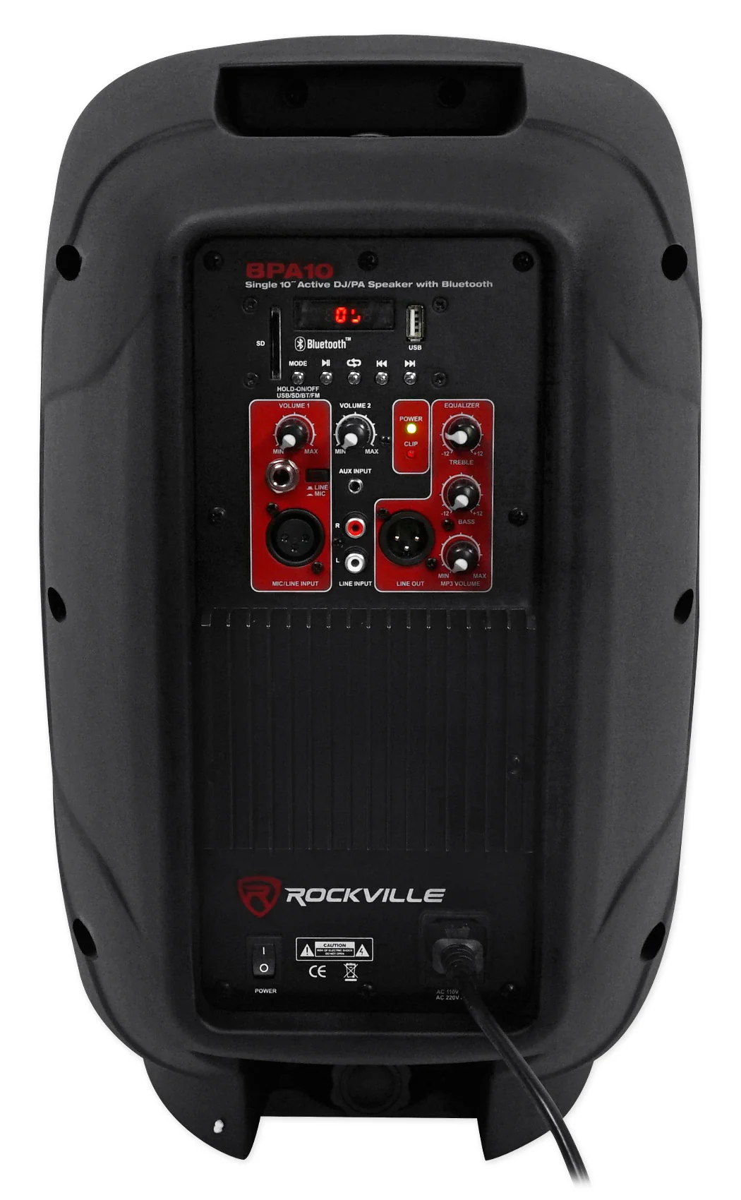 BPA10 10" Powered Speaker + Samson Lavalier Wireless Mic Bundle - Image 8