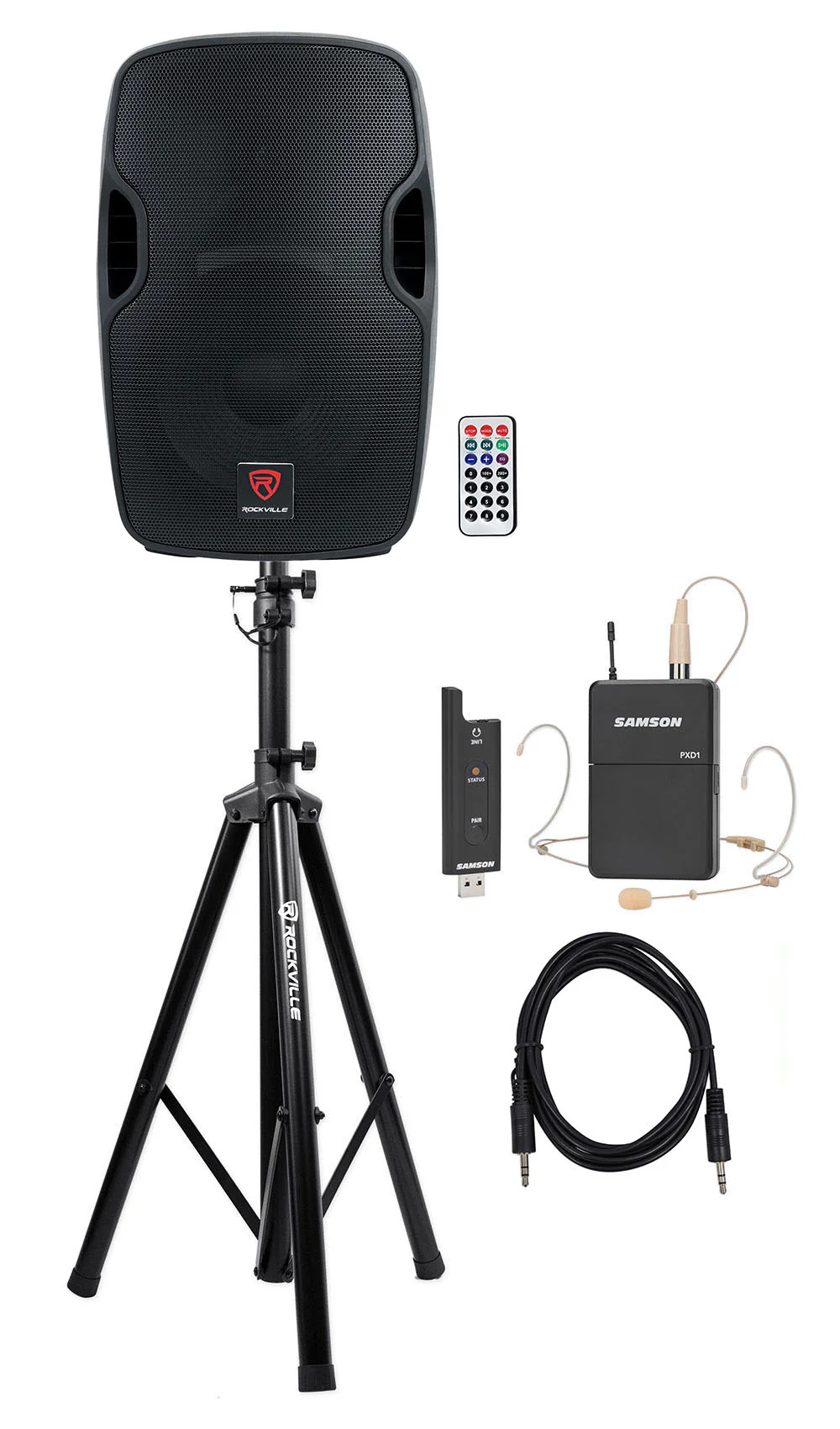 BPA12 12" Speaker + Samson XPD2 Headset Mic Bundle