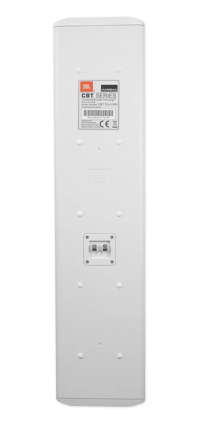 JBL CBT 70J-1-WH 500w 2-Way Swivel Wall Mount Line Array Column Speaker in White [Open Box] - Image 5