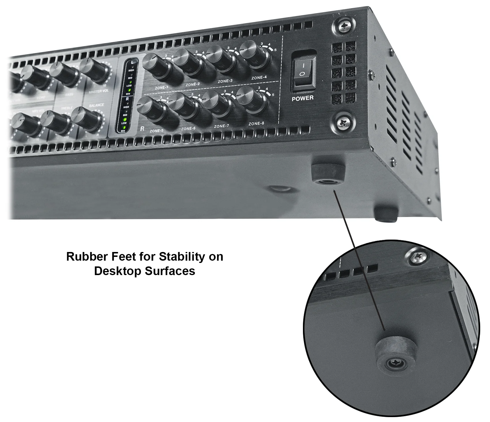 Crown CDi1000 2-Channel 70V Commercial Amplifier+Preamp Mixer w/Bluetooth+Mic - Image 12