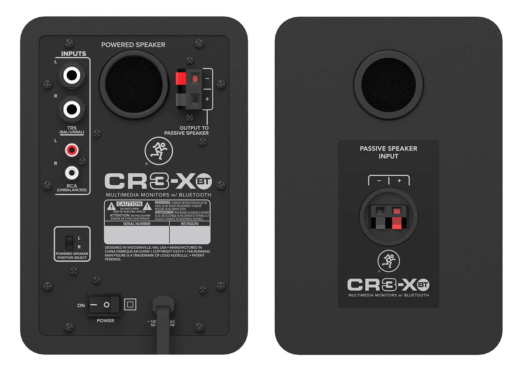 2 Mackie CR3-XBT 3" Reference Studio Monitor Speakers w/Bluetooth+Isolation Pads - Image 7