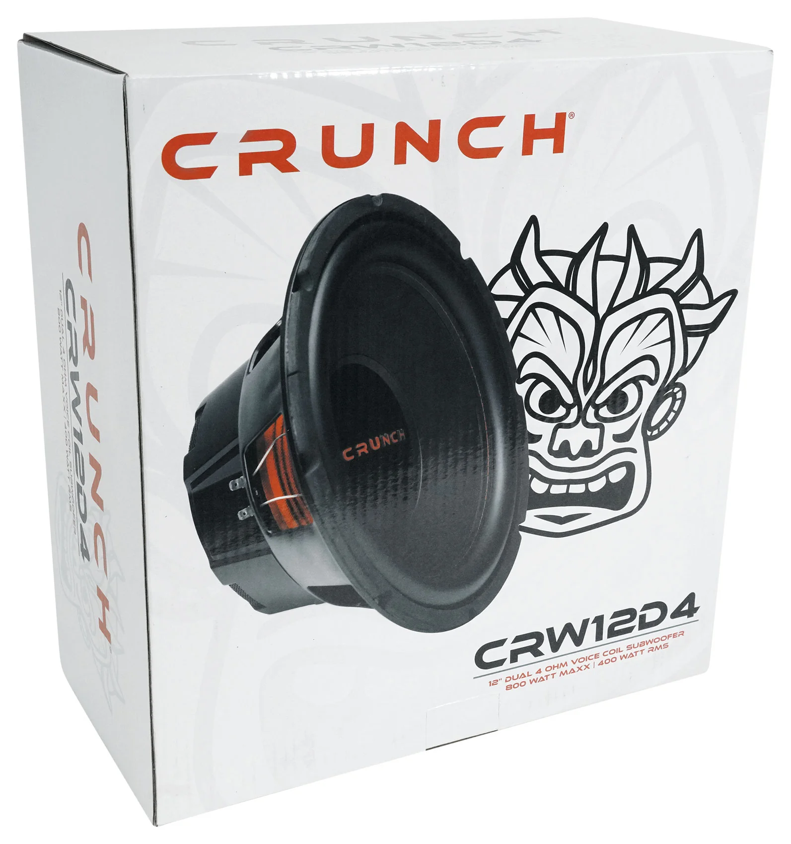 Crunch CRW12D4 12" 800w DVC 4 Ohm Car Audio Subwoofer+Vented Sub Box Enclosure - Image 2