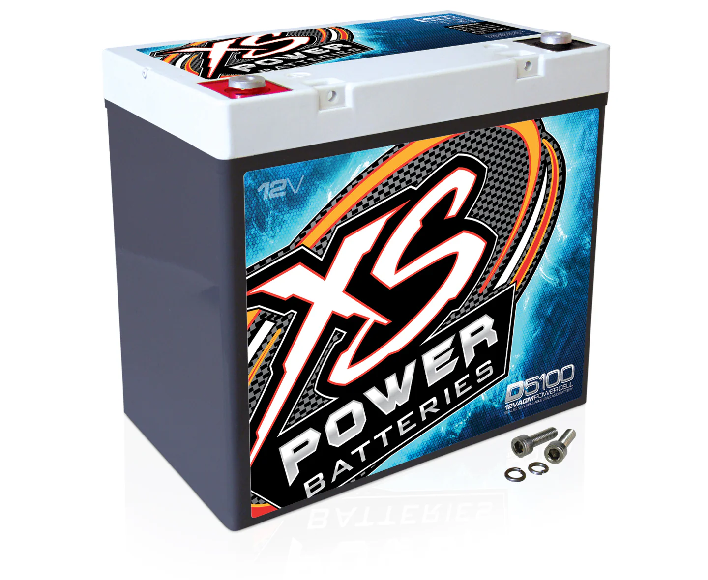 XS Power D5100 3100 Amp AGM Power Cell Car Audio Battery + Bluetooth Speaker - Image 9