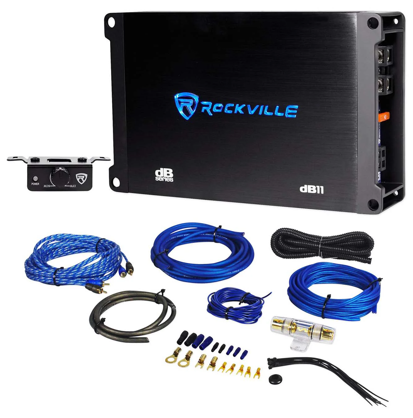 dB11 Mono Amp + RWK81 8‑Gauge Wiring Kit Bundle