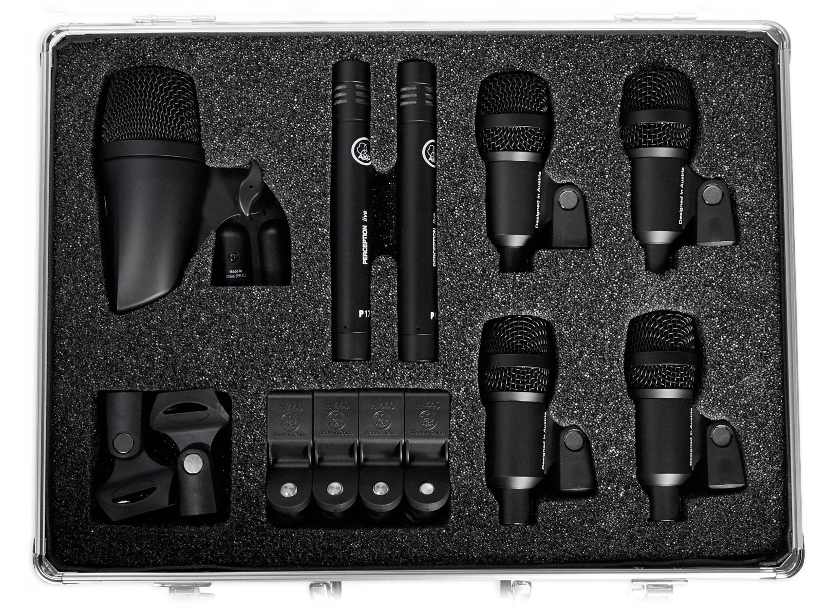 AKG Drum Set Session I (7) Microphone Kit w/ Bass/Overhead/Snare/Tom+Clamps+Case [Open Box] - Image 10