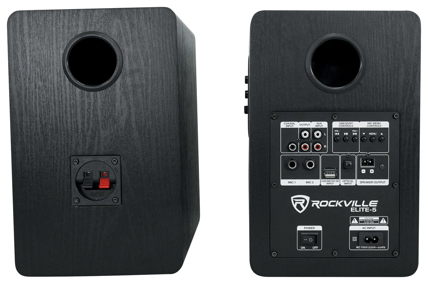 ELITE‑5B Bookshelf Speakers + Wireless Microphones Bundle - Image 14