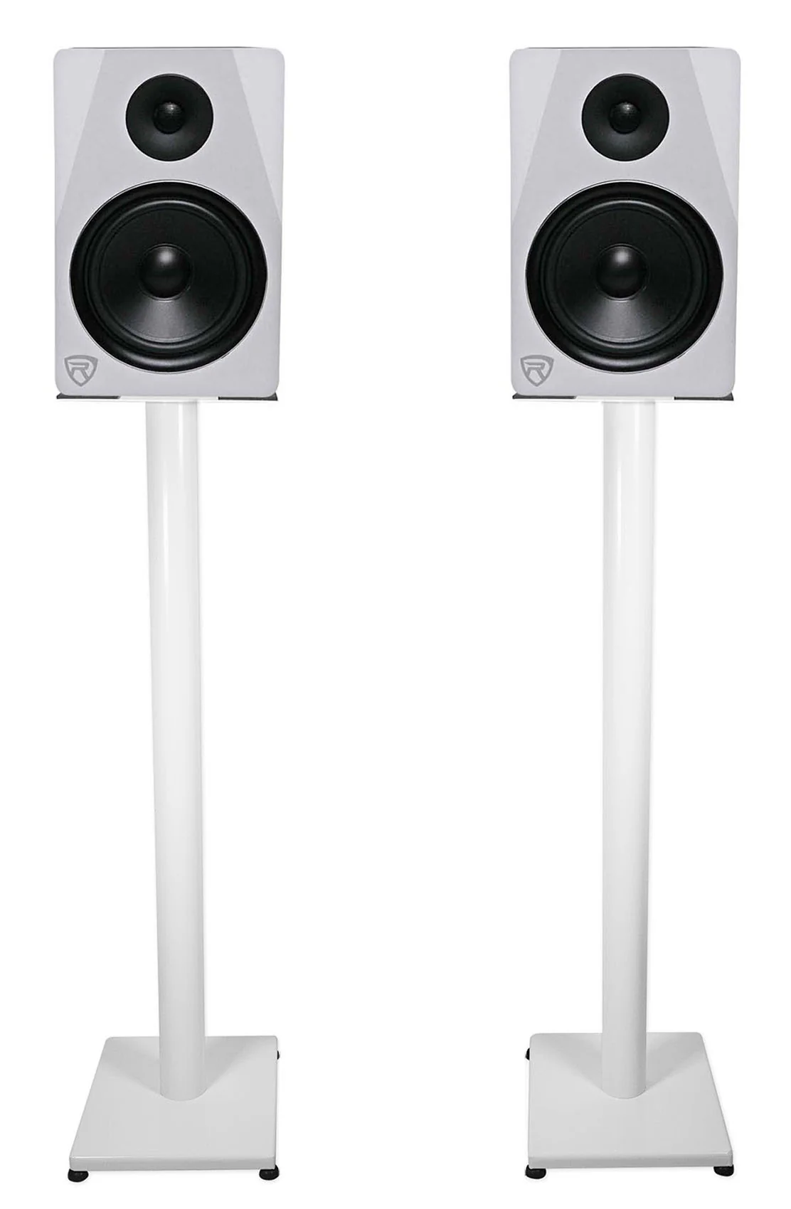 ELITE-5W White + RS37W White Stands + Rock Shaker 8 Bundle - Image 18