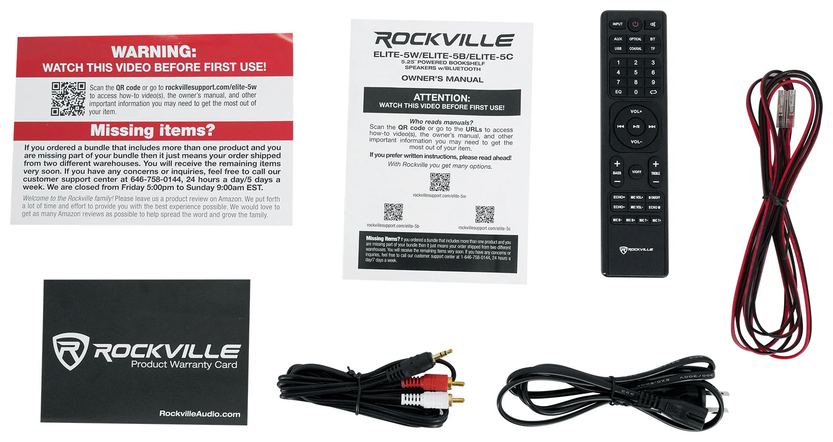ELITE-5W White + RS37W White Stands + Rock Shaker 8 Bundle - Image 6