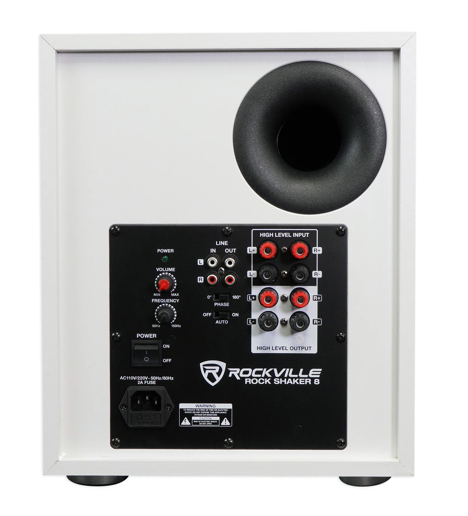 ELITE-5W White + RS37W White Stands + Rock Shaker 8 Bundle - Image 9