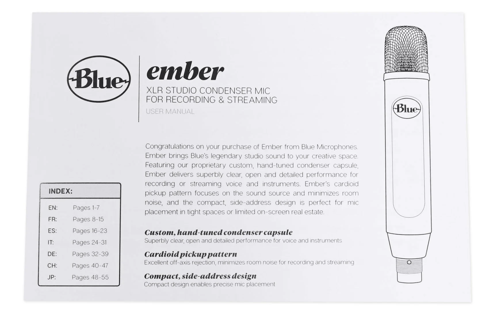 Blue Ember Cardioid Condenser Studio Recording Microphone+Pro Mic Boom Arm - Image 13